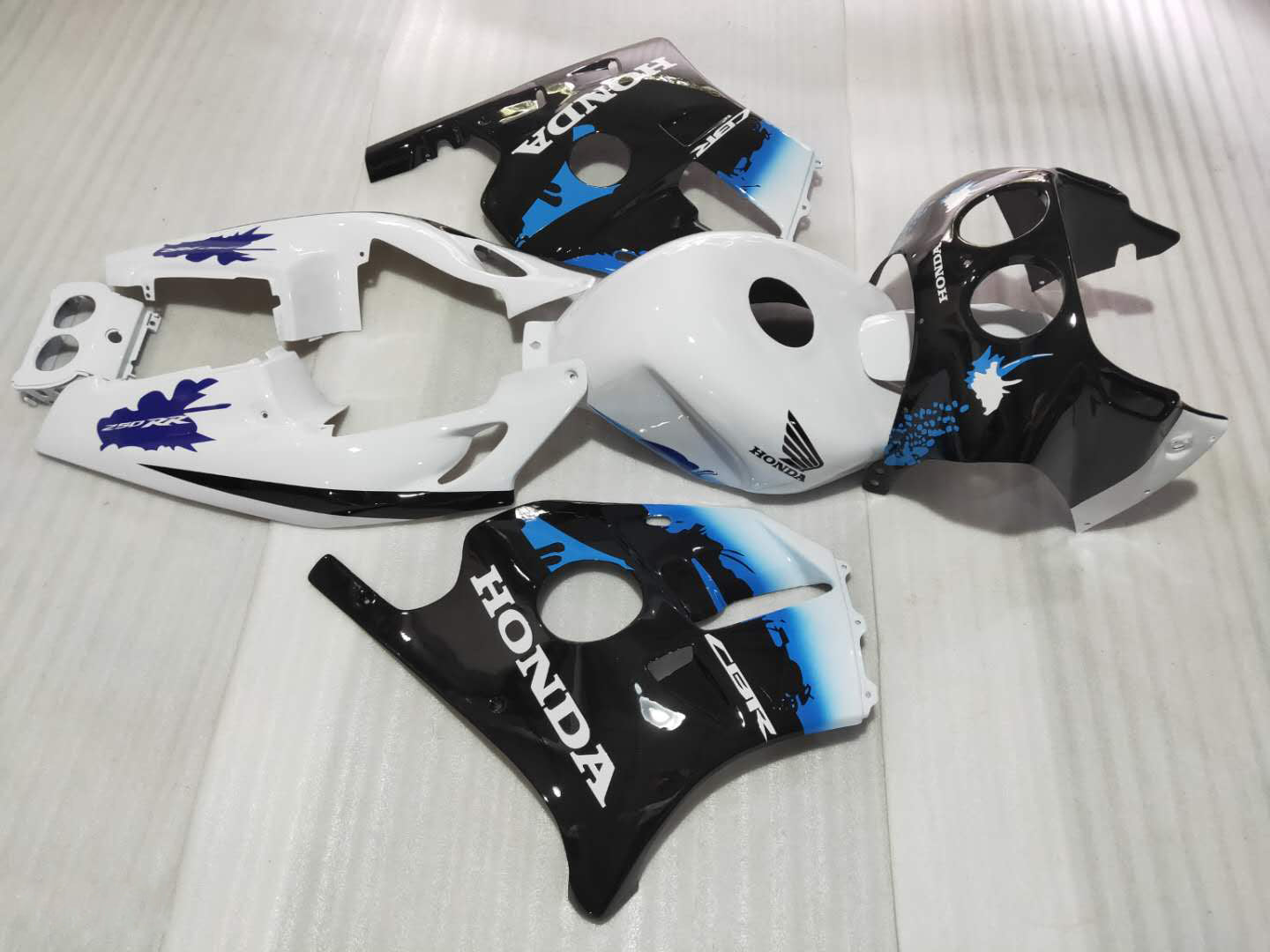 Amotopart 1988-1989 CBR250RR MC19 Honda Blue&Black Gradient Fairing Kit