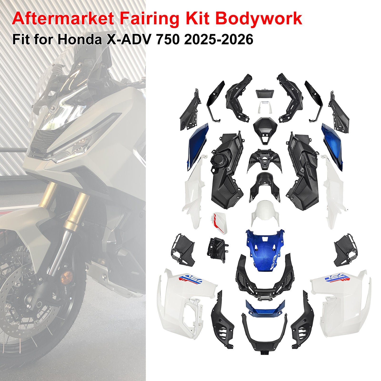 Amotopart 2025-2026 Honda X-ADV 750 Collection de kits de carénage