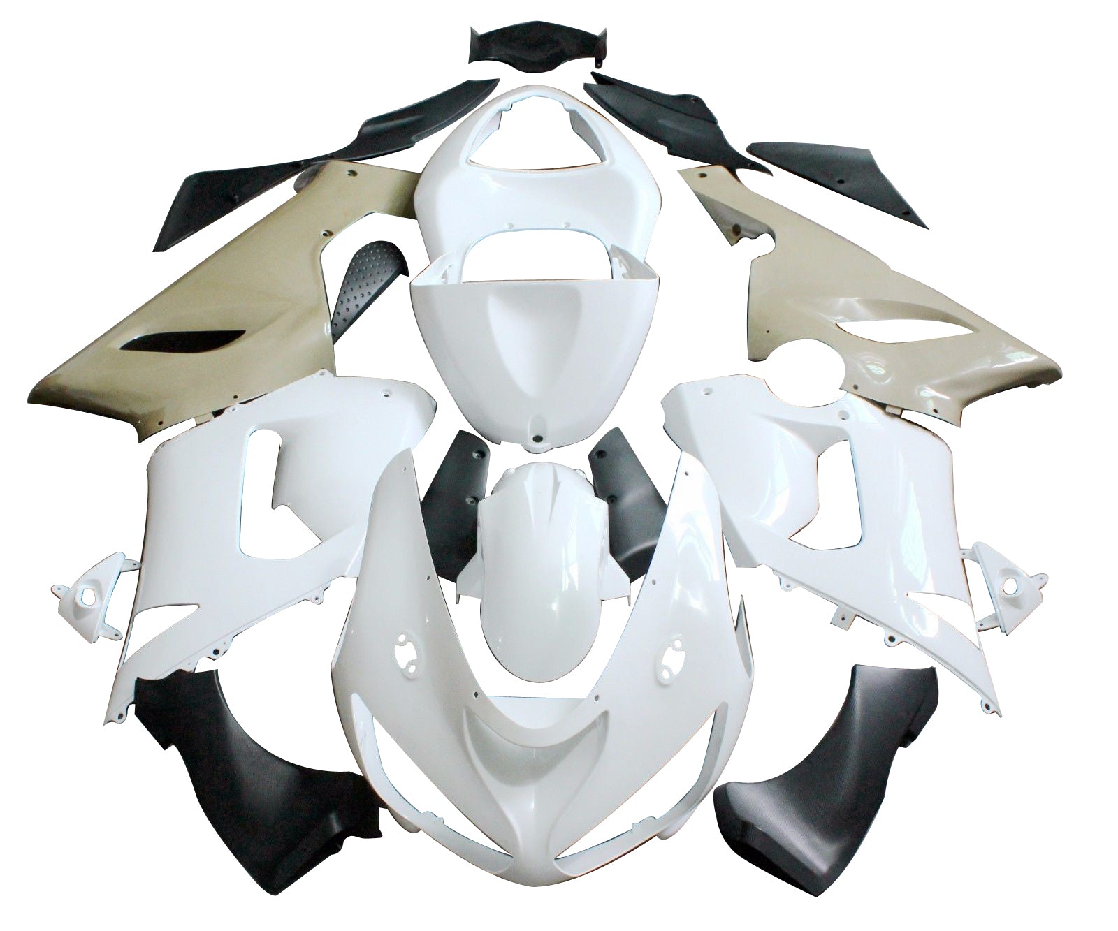 Amotopart 2005-2006 Kawasaki ZX6R 636 Unpainted Fairing Kit