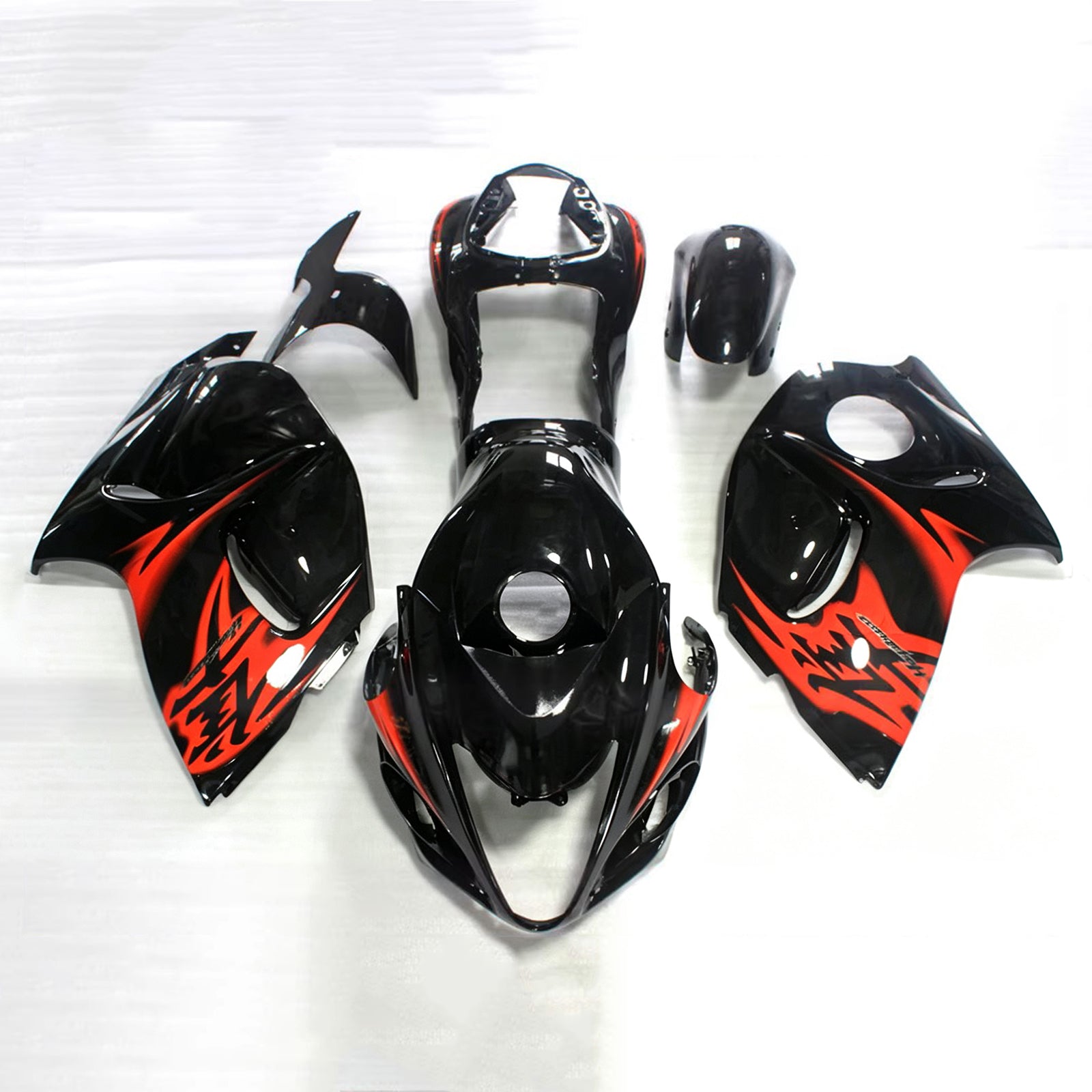Amotopart Kit carena nera Suzuki Hayabusa GSX1300R 2008-2020