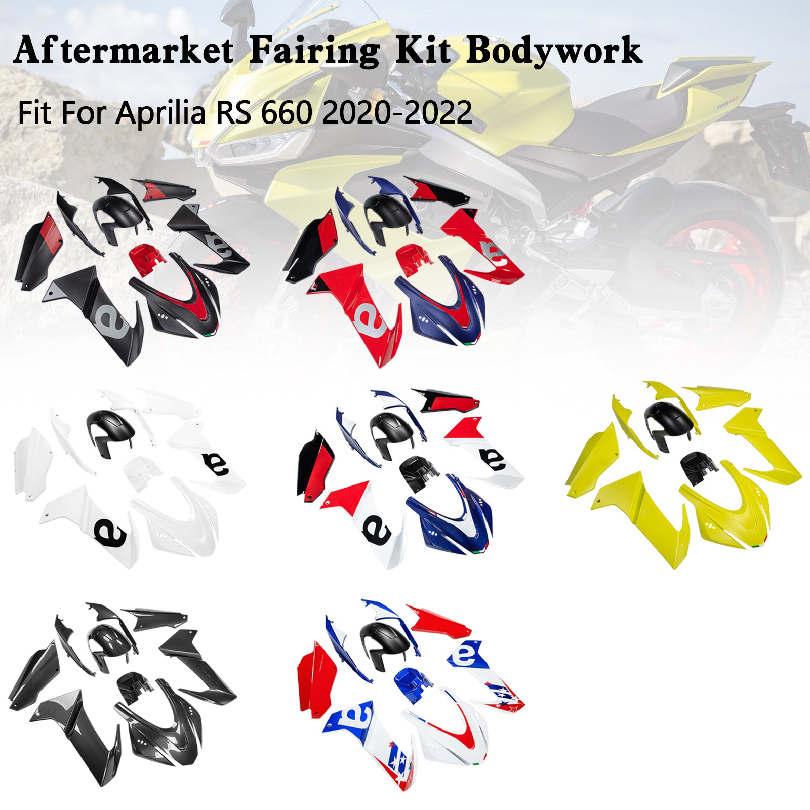 Amotopart (2020-2024) Collection de kits de carénage Aprilia RS 660