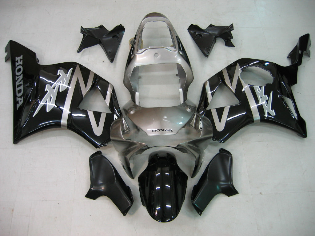 Amotopart 2002-2003 ホンダ CBR954 シルバー ブラック フェアリングキット