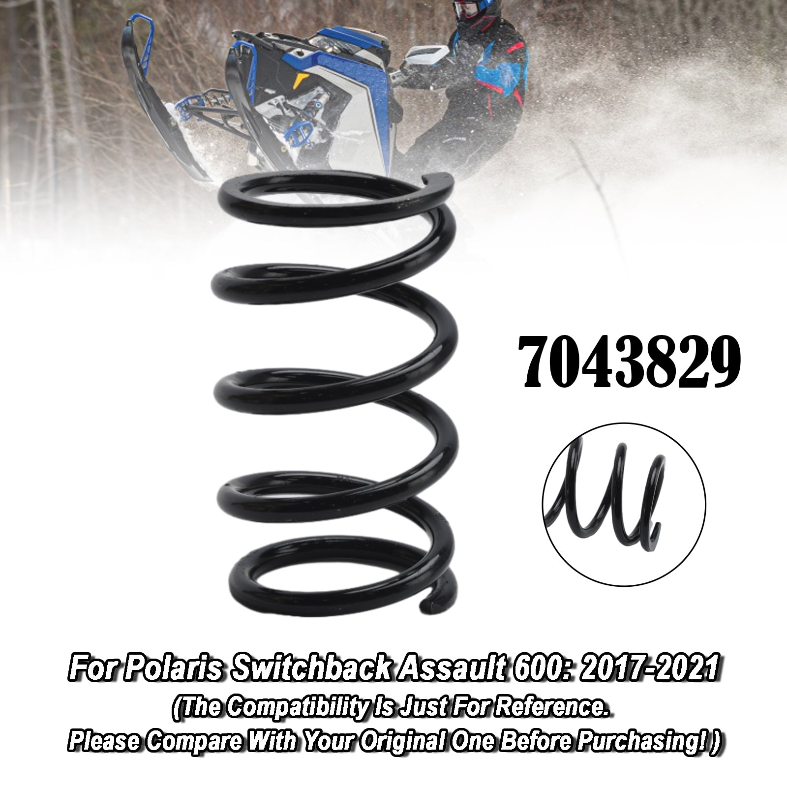 Ressort d'embrayage à entraînement primaire Polaris Switchback Rush RMK Indy 7043829 7043342