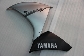 Amotopart 2009–2011 Yamaha YZF 1000 R1 Verkleidungsset in mattem Hellgrau und Schwarz