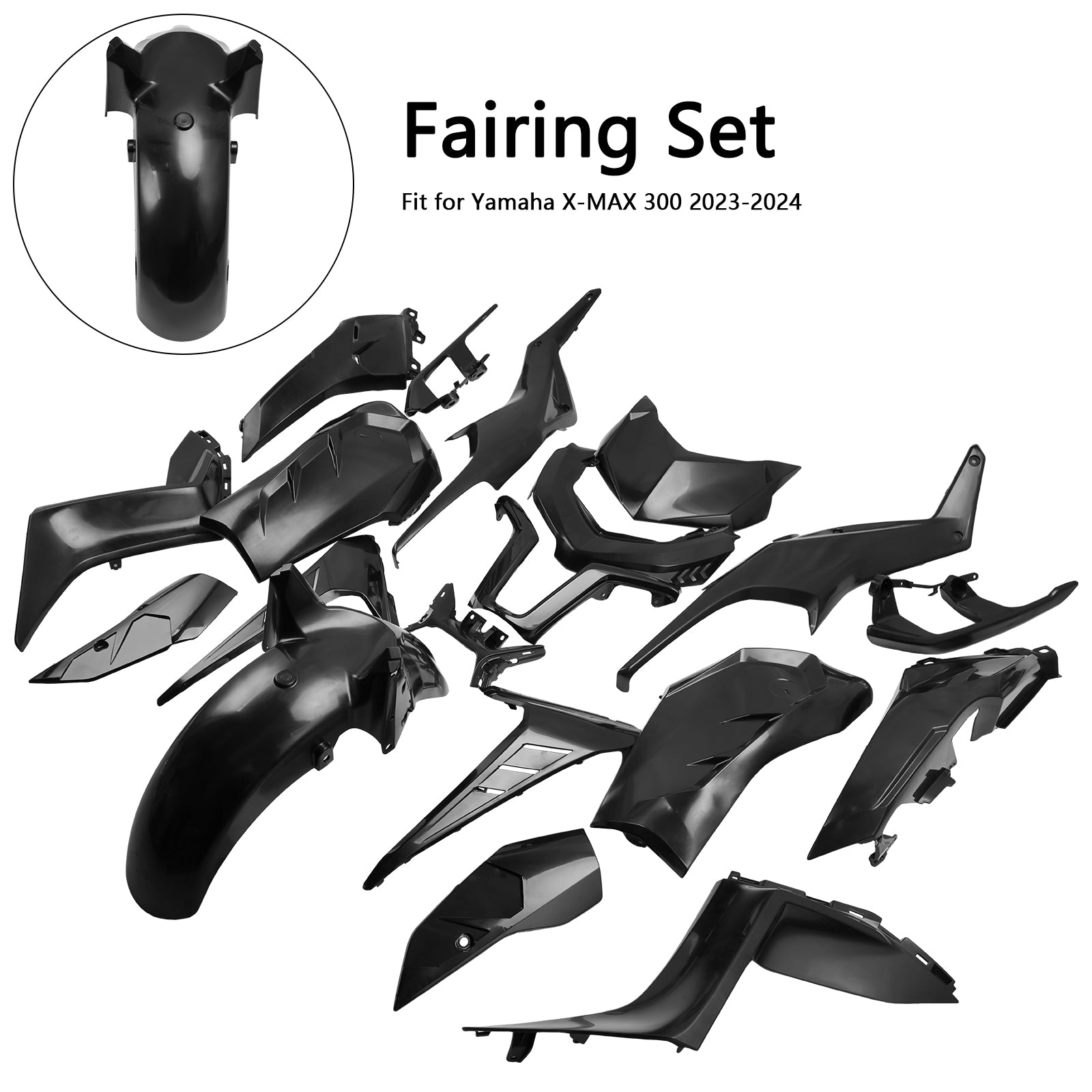 Amotopart 2023-2024 Yamaha X-MAX 300 Unpainted Fairing Kit