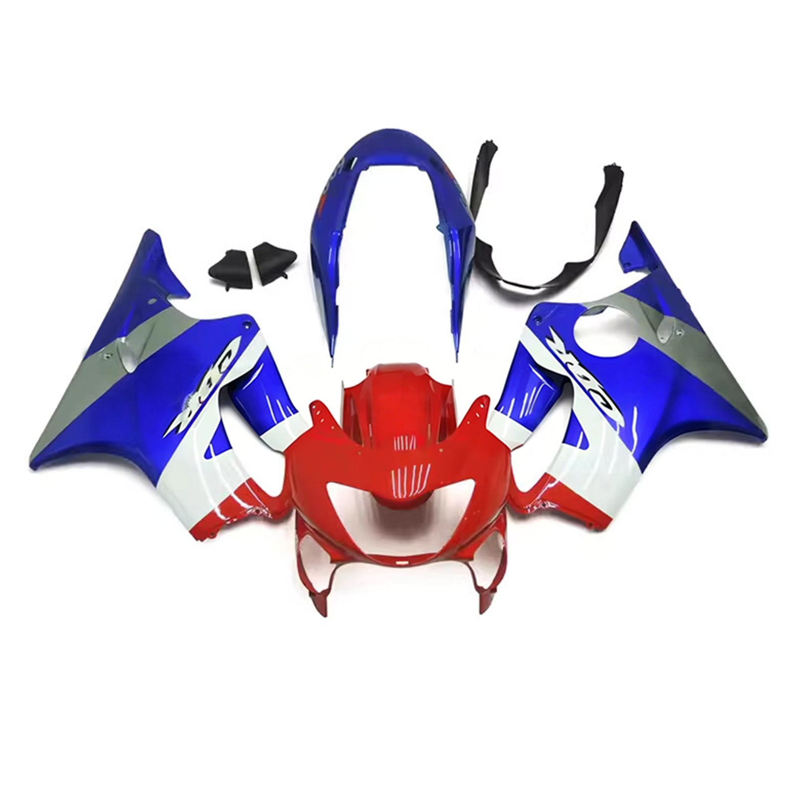 Amotopart 1999-2000 Honda CBR600 F4 White/Blue/Red Fairing Kit
