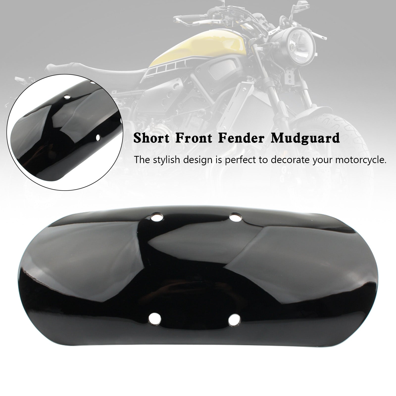 Guardabarros delantero corto ABS para Moto Guzzi V7 Ⅲ V7 Ⅱ Stone Special Nevada