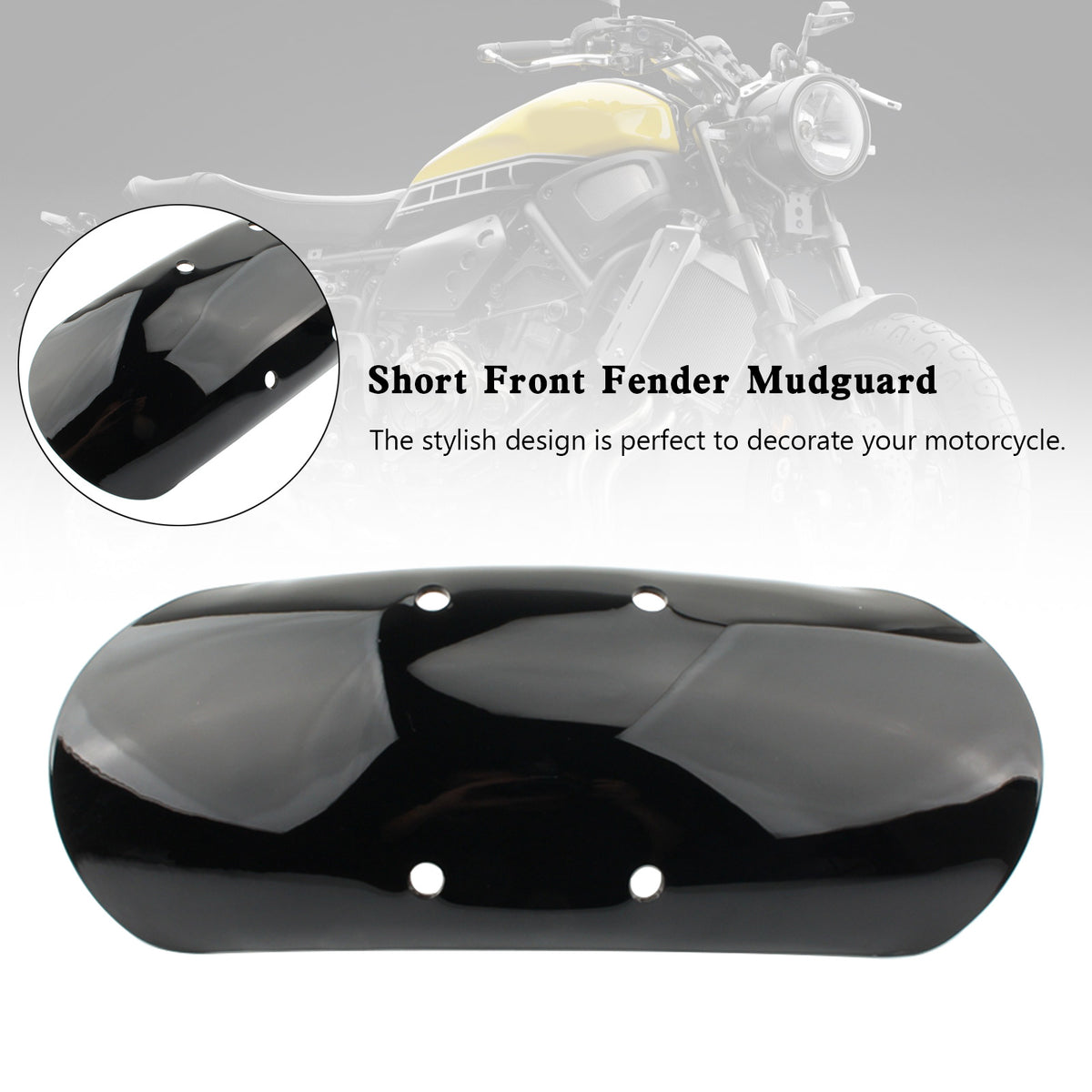 Garde-boue avant court en ABS pour Moto Guzzi V7 Ⅲ V7 Ⅱ Stone Special Nevada