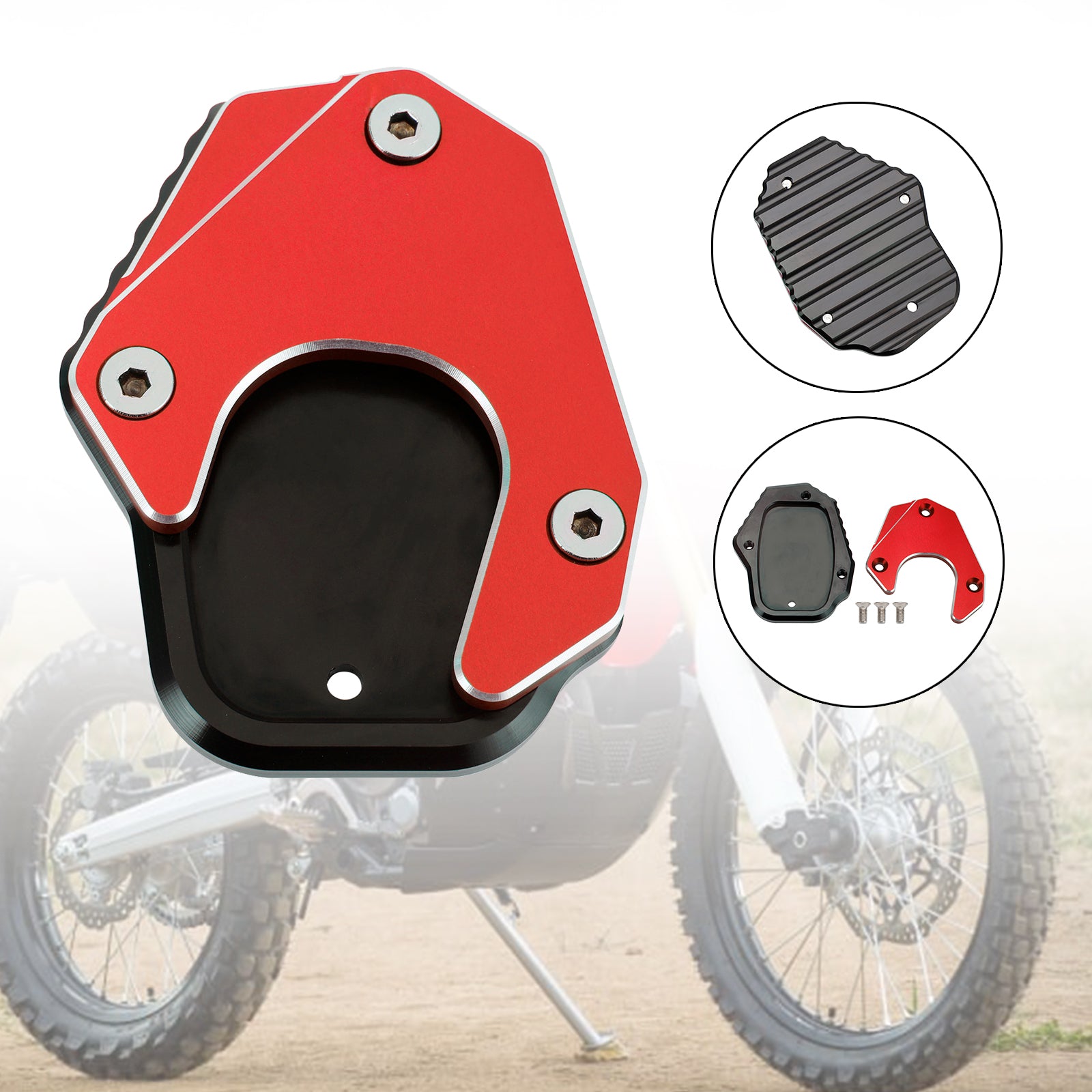 Coussin de plaque d'agrandissement de béquille adapté à la Honda CRF250L 2017 – 2020