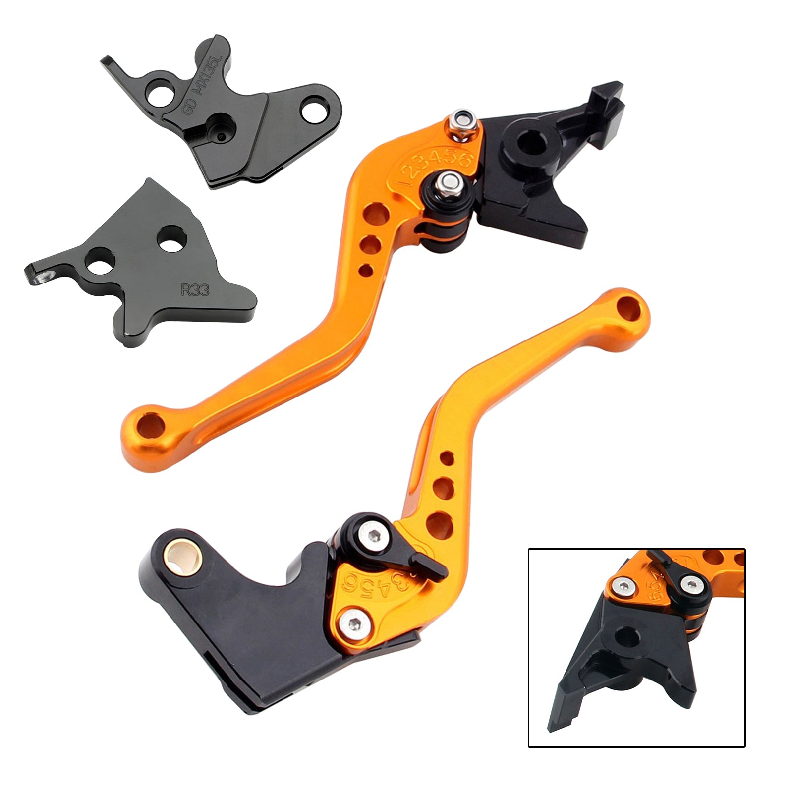 Yamaha YBR125 2005-2014 Nouveau levier de frein à embrayage court