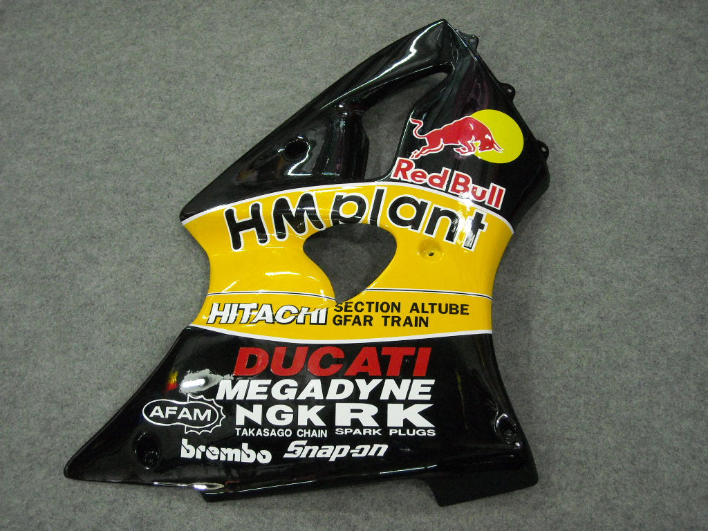 Amotopart Kawasaki 2000-2002 ZX6R 636 ＆ 2005-2008 ZZR600 Black Fairing Kit