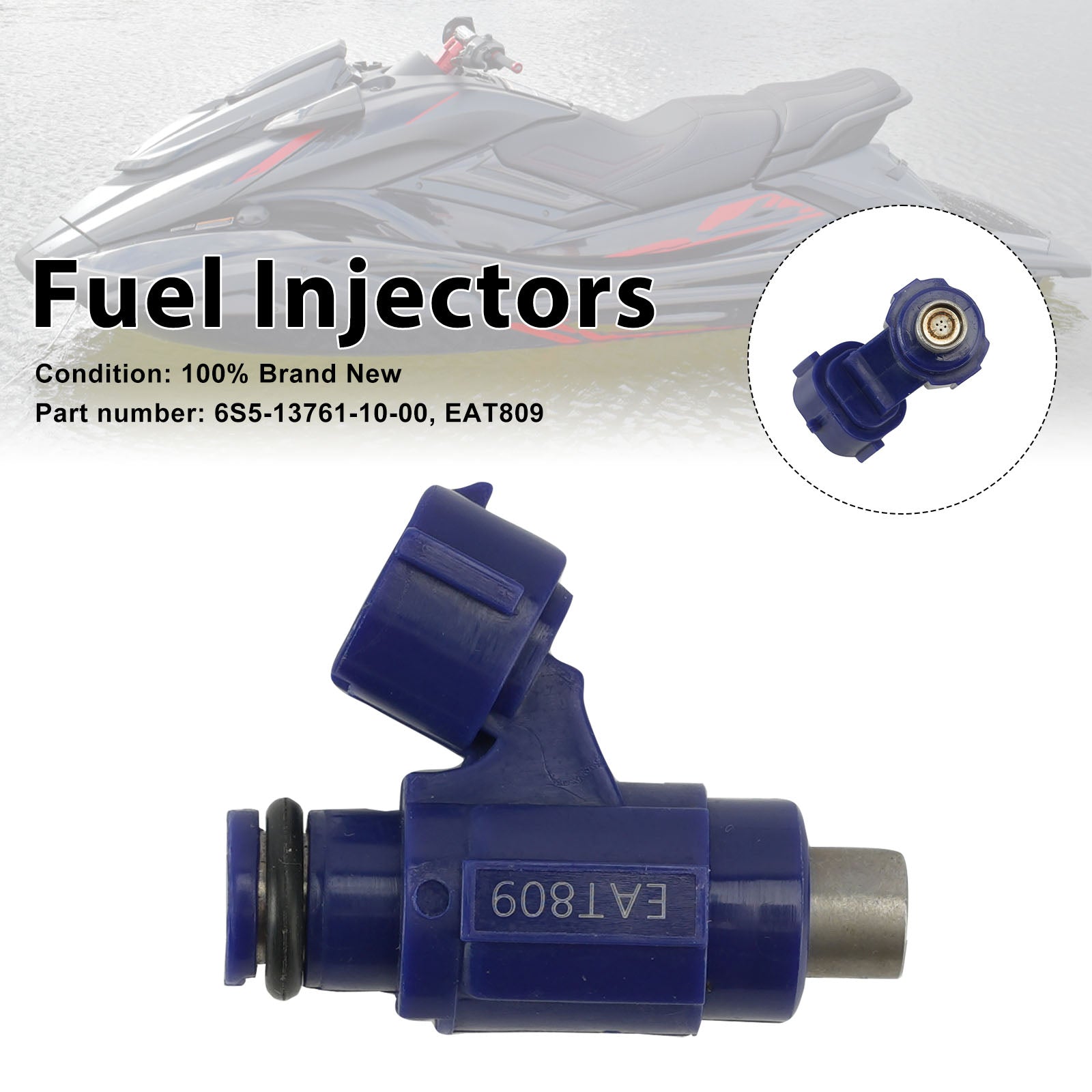 Injecteurs de carburant Yamaha WaveRunner VX HO SHO EAT809 6S5-13761-10-00