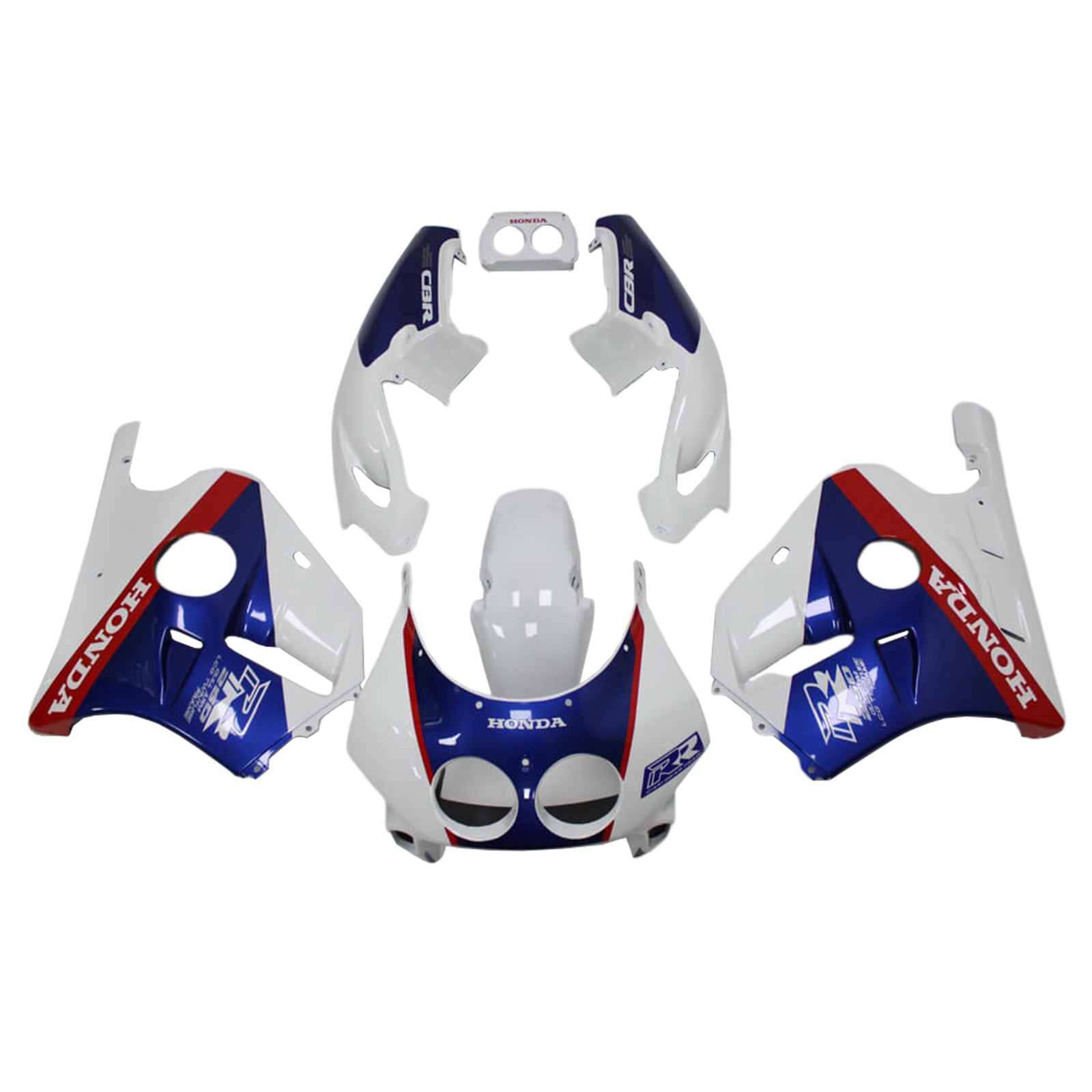 Amotopart 1990-1998 Kit carena Honda CBR250RR MC22 bianco blu