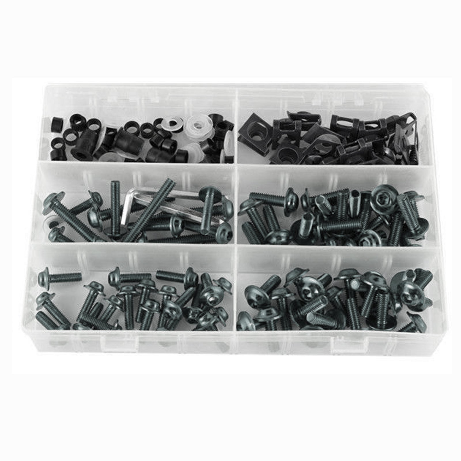 Kit de boulons de carénage pour motos de sport, 177 pièces, vis de fixation M5/M6 en titane