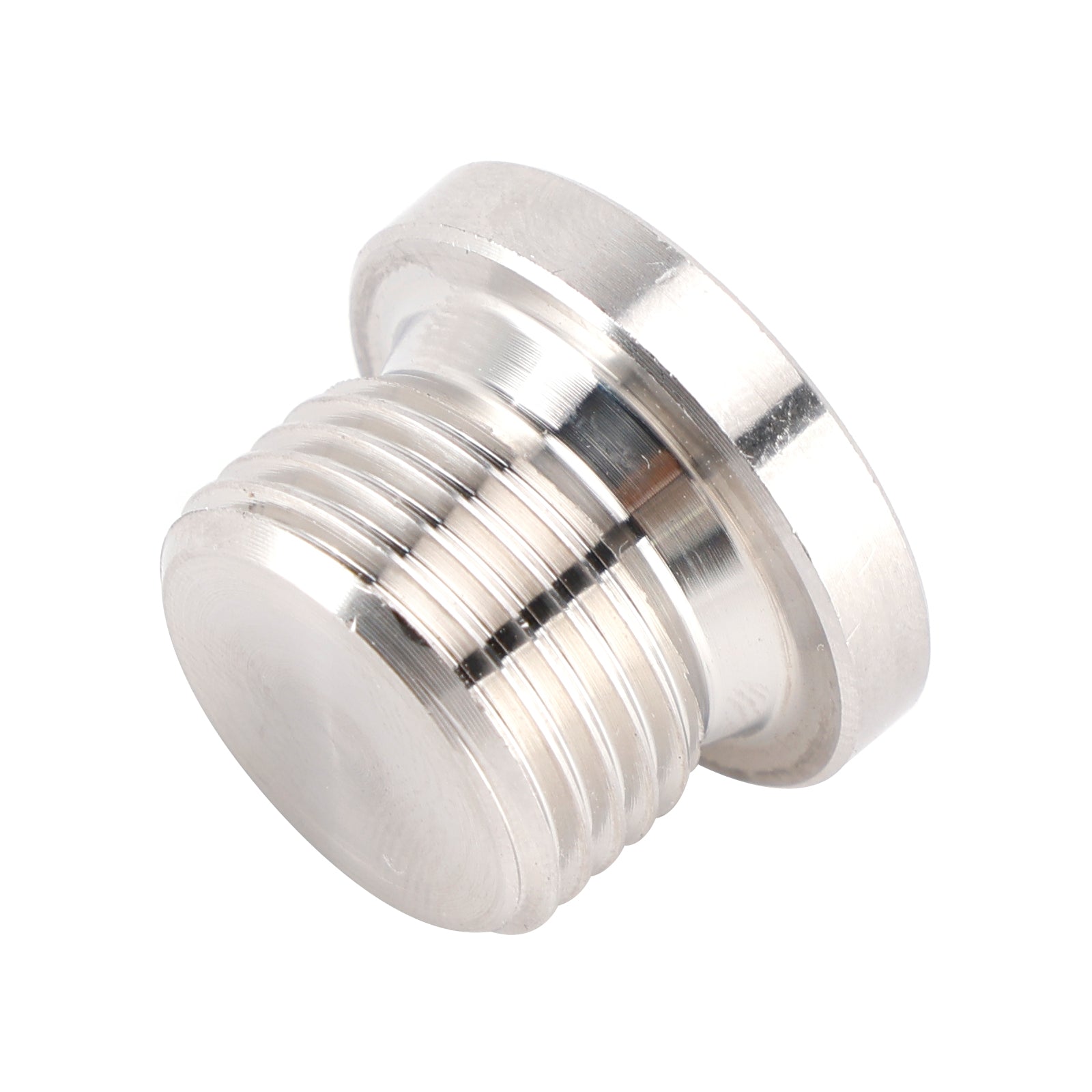 304 Stainless Steel O2 Sensor Plug Cap Inner Hex Head M18x1.5 w/ Copper Washer
