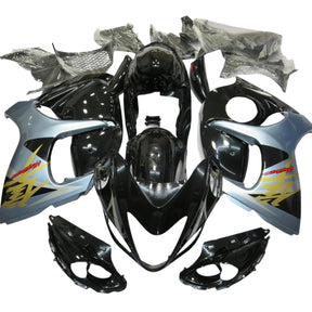 Amotopart 2008–2020 GSX1300R Hayabusa Suzuki Grau &amp; Schwarz Verkleidungsset