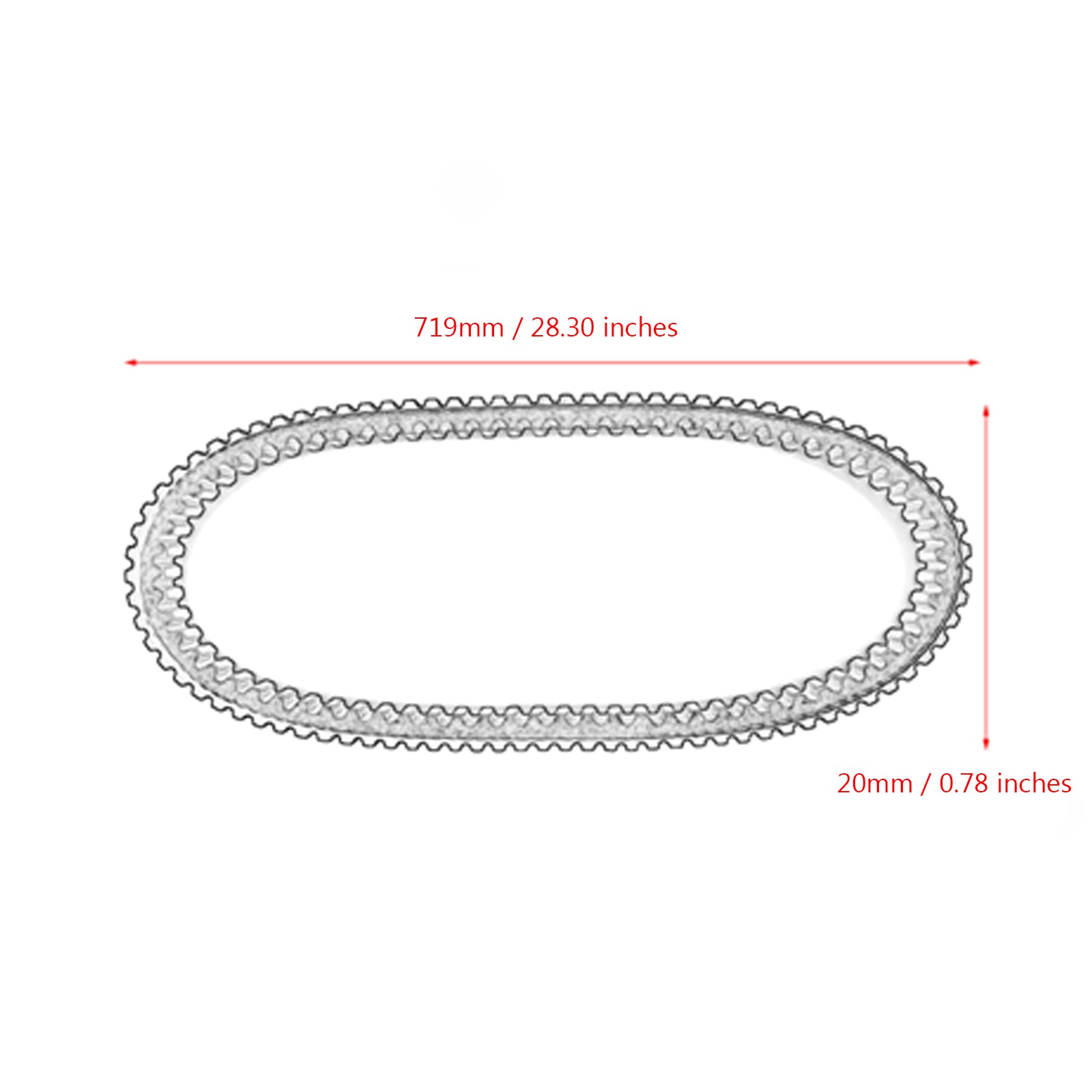 03-08 Honda Spacy 100 BC JF13 Drive Belt Transmission V-Belt