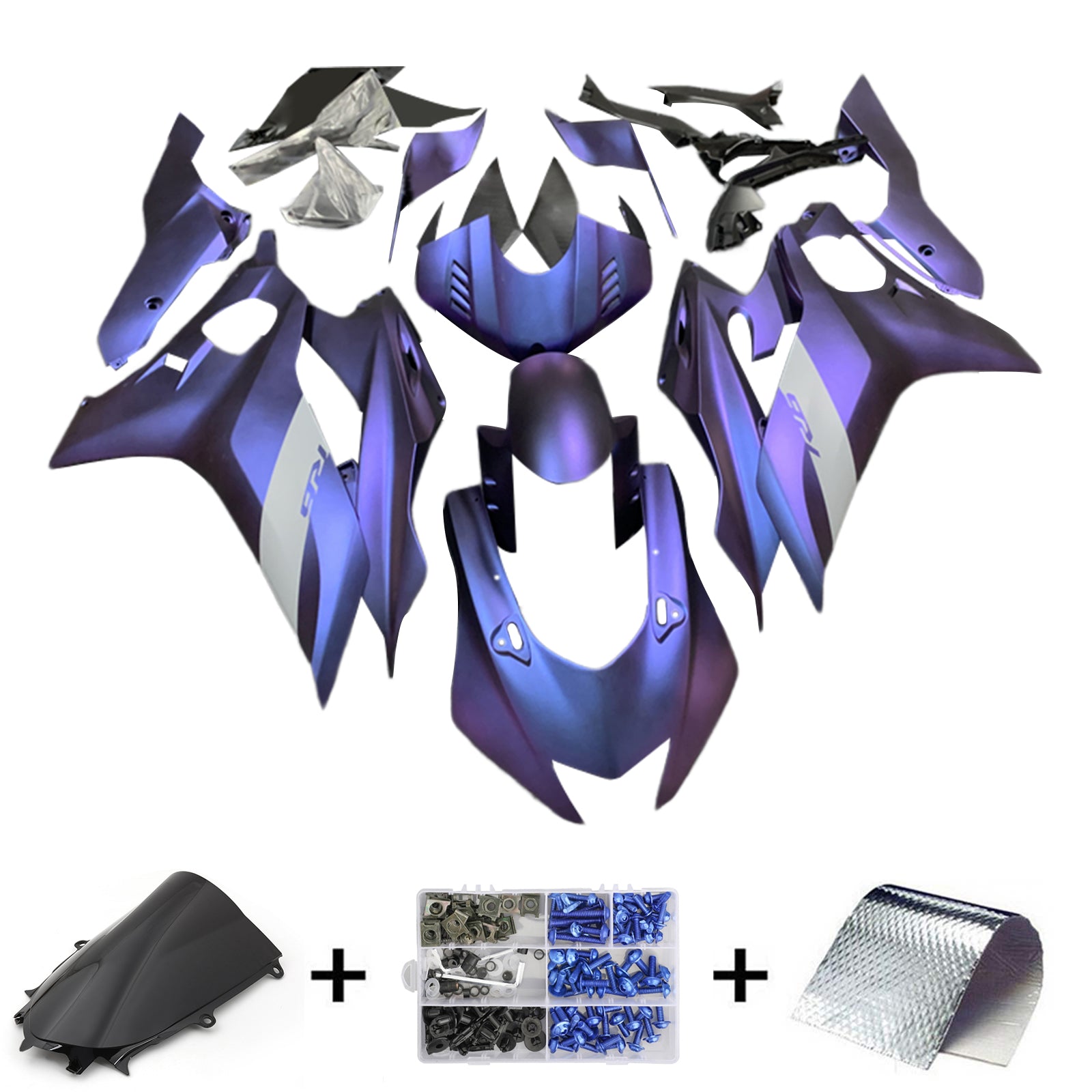 Amotopart Yamaha YZF-R6 2017-2023 Blue&Purple Fairing Kit