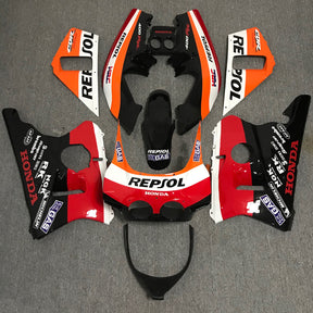 Amotopart 1987-1989 Honda CBR400RR NC23 Fairing Orange&Red Repjol Kit