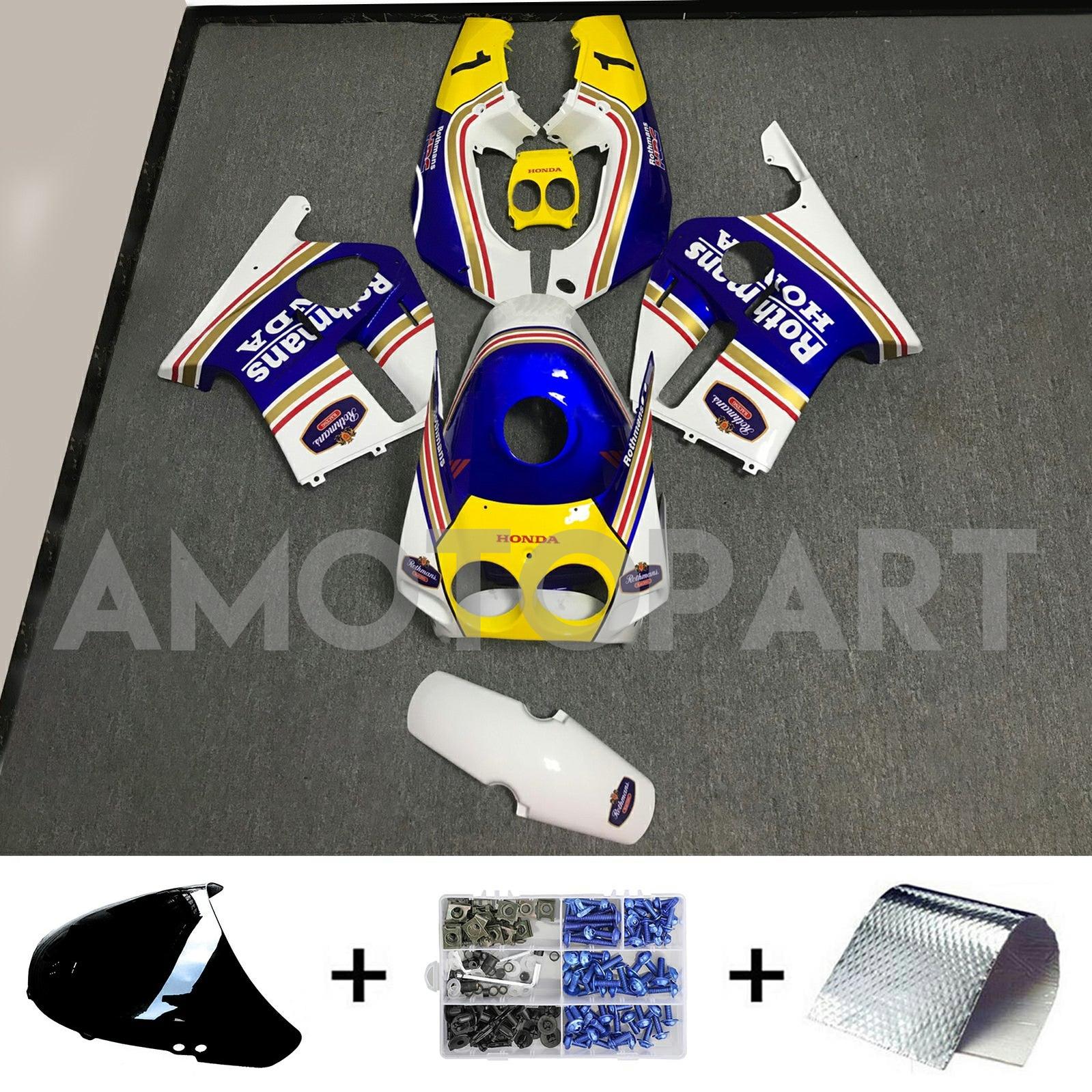 Amotopart 1990-1998 CBR250RR MC22 Honda Kit carena giallo e blu