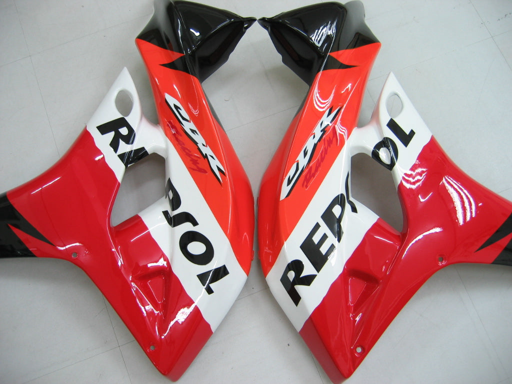 Amotopart 2007-2008 Honda CBR600RR Kit de carénage Repsol rouge orange