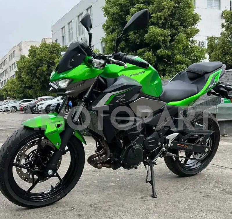 Amotopart 2025-2026 Kawasaki Z500 Green Fairing Kit