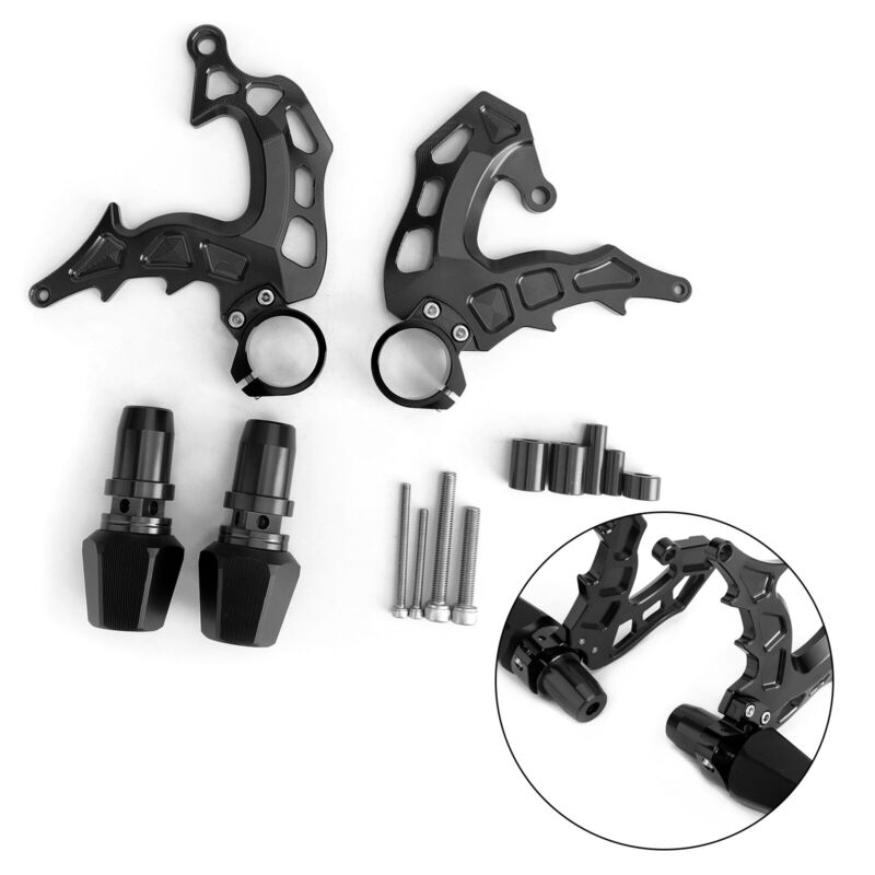 MT07 Fit MT-07 Protector Frame Crash Black 14-18 Sliders FZ07 Motorcycle Yamaha