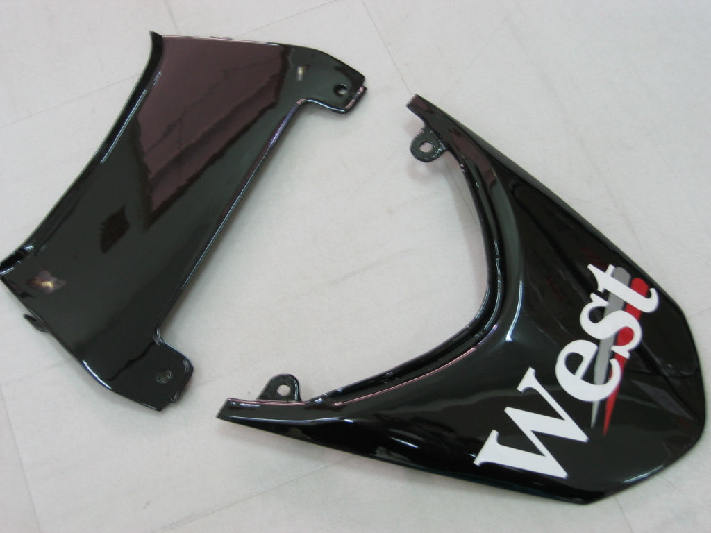 Amotopart 2004–2005 Kawasaki ZX10R Weiß und Schwarz mit Logo-Verkleidungsset