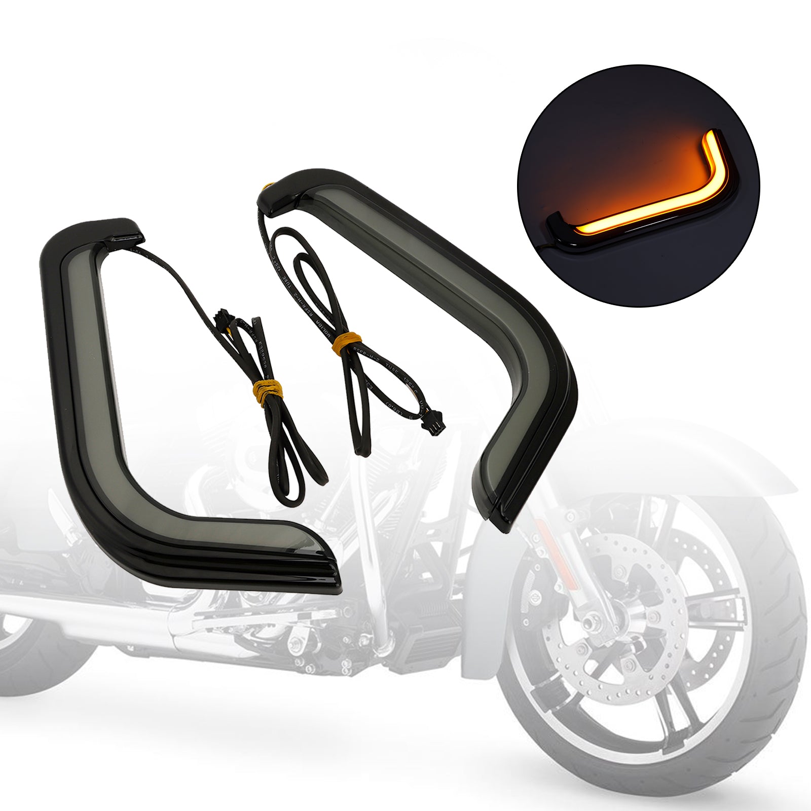 2006-2013 Black FLHTCU Electra Glide Tracer Lower Accent Lights 2956