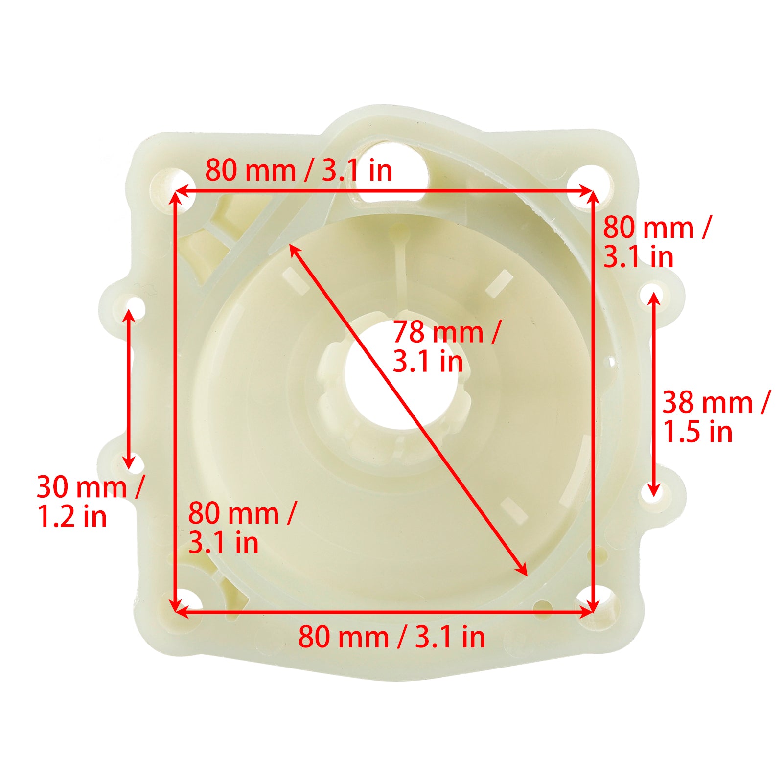 Bomba de agua de alojamiento de 2 golpes de yamaha 100HP-250HP 61A-44311-01-00