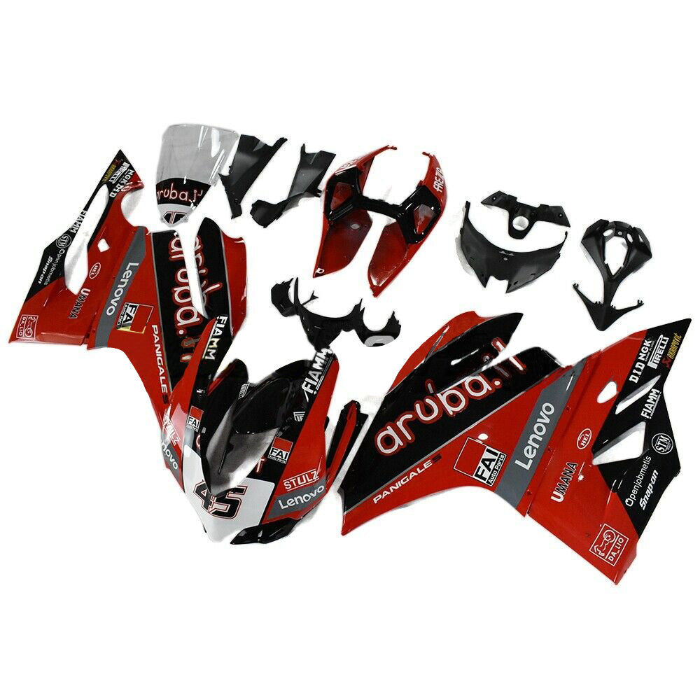 Kit carenatura Amotopart 2012-2015 1199/899 Ducati Red&amp;Black Style1