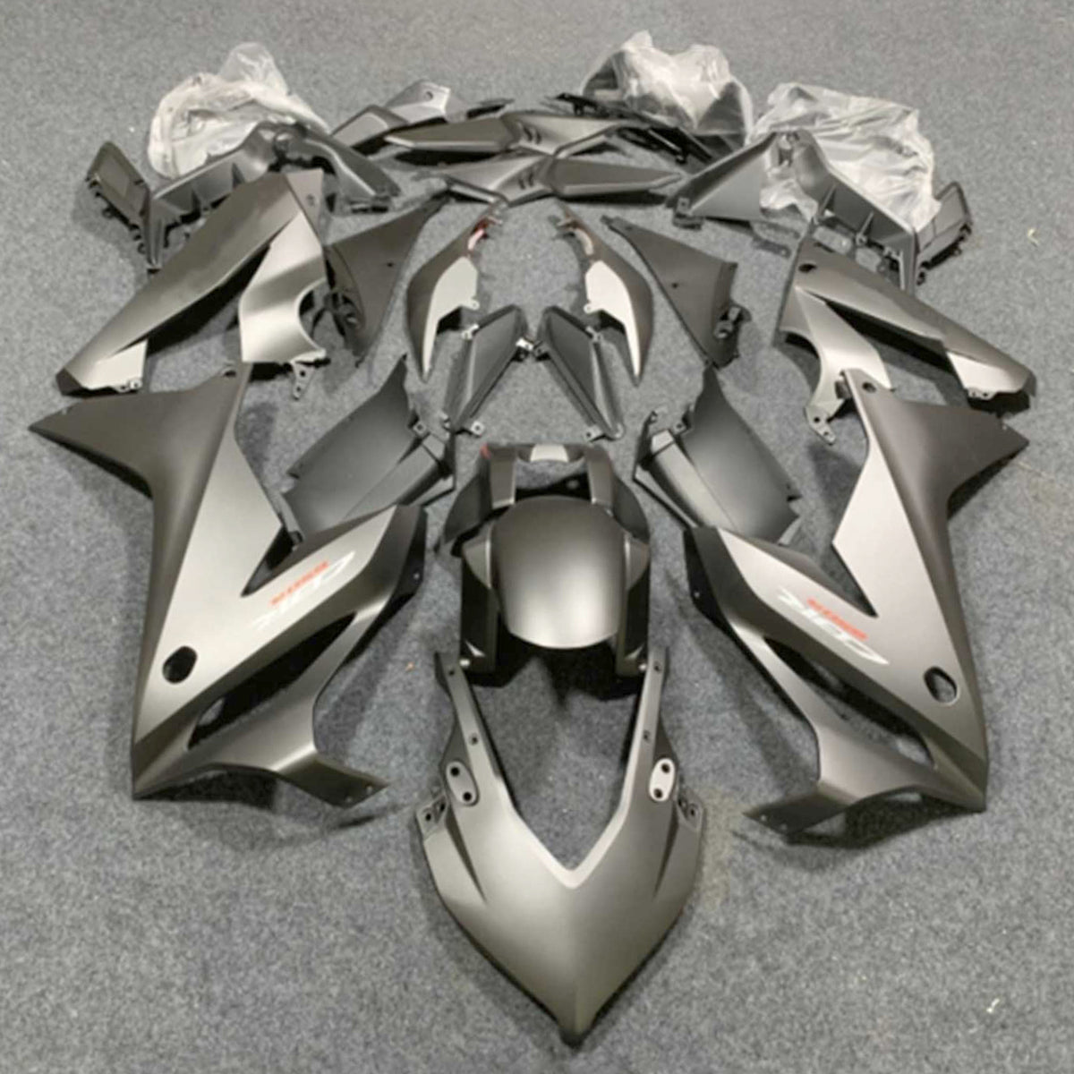 Amotopart 2019-2020 Honda CBR650R Kit de carénage gris clair mat