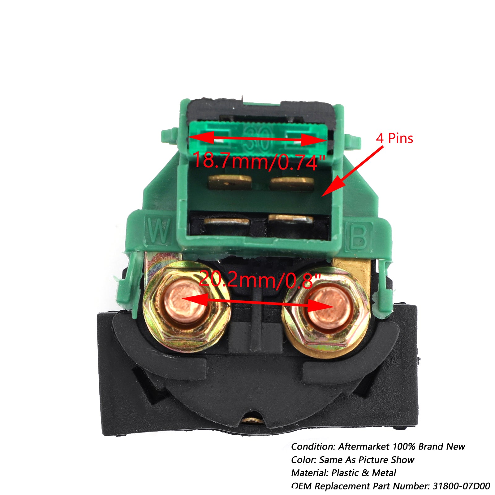 Kawasaki Bayou 220 Klf220 88-02 Atv New 00-01 Starter Solenoid Relay