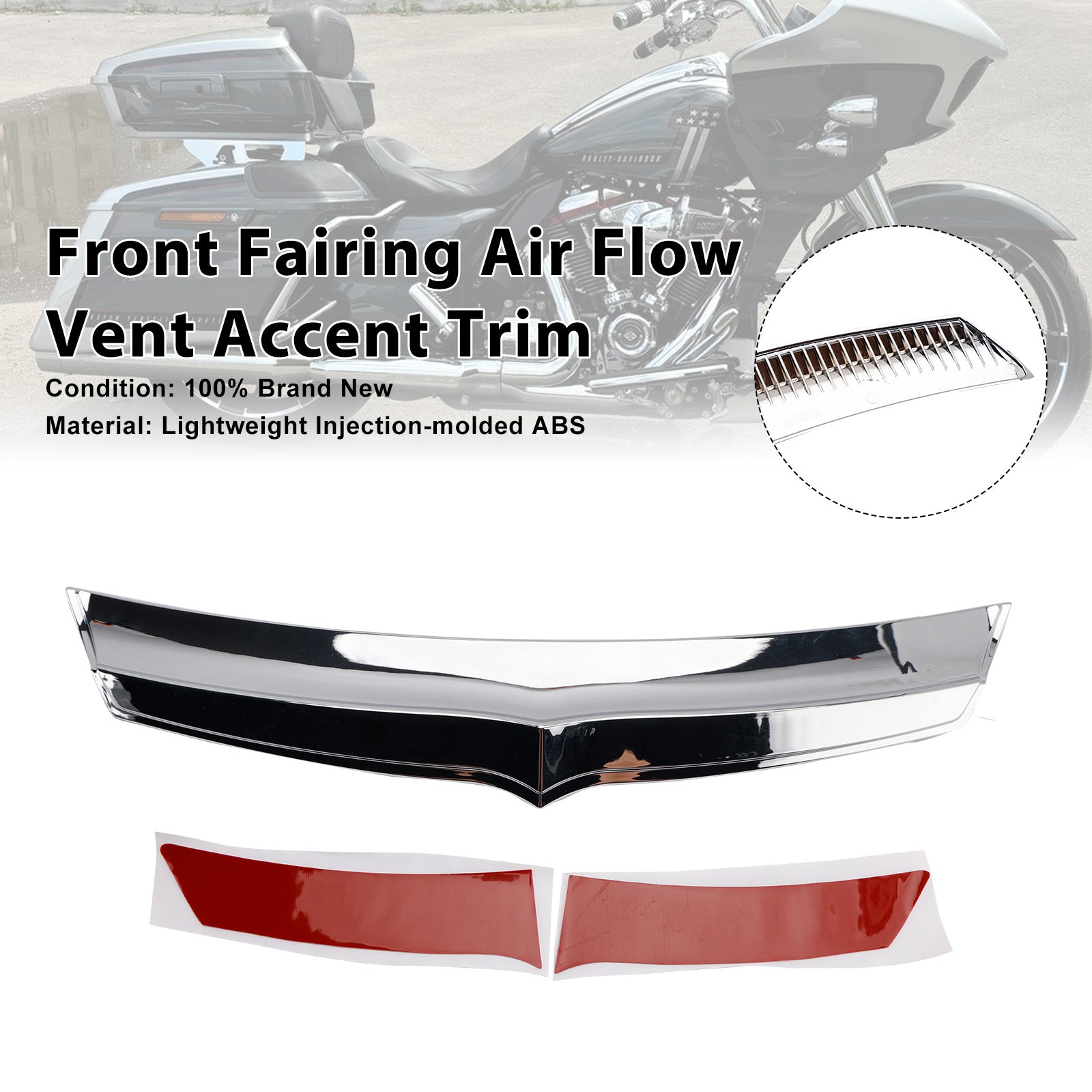 2015-Up Road Glide FLTRX Front Fairing Air Flow Vent Accent Trim