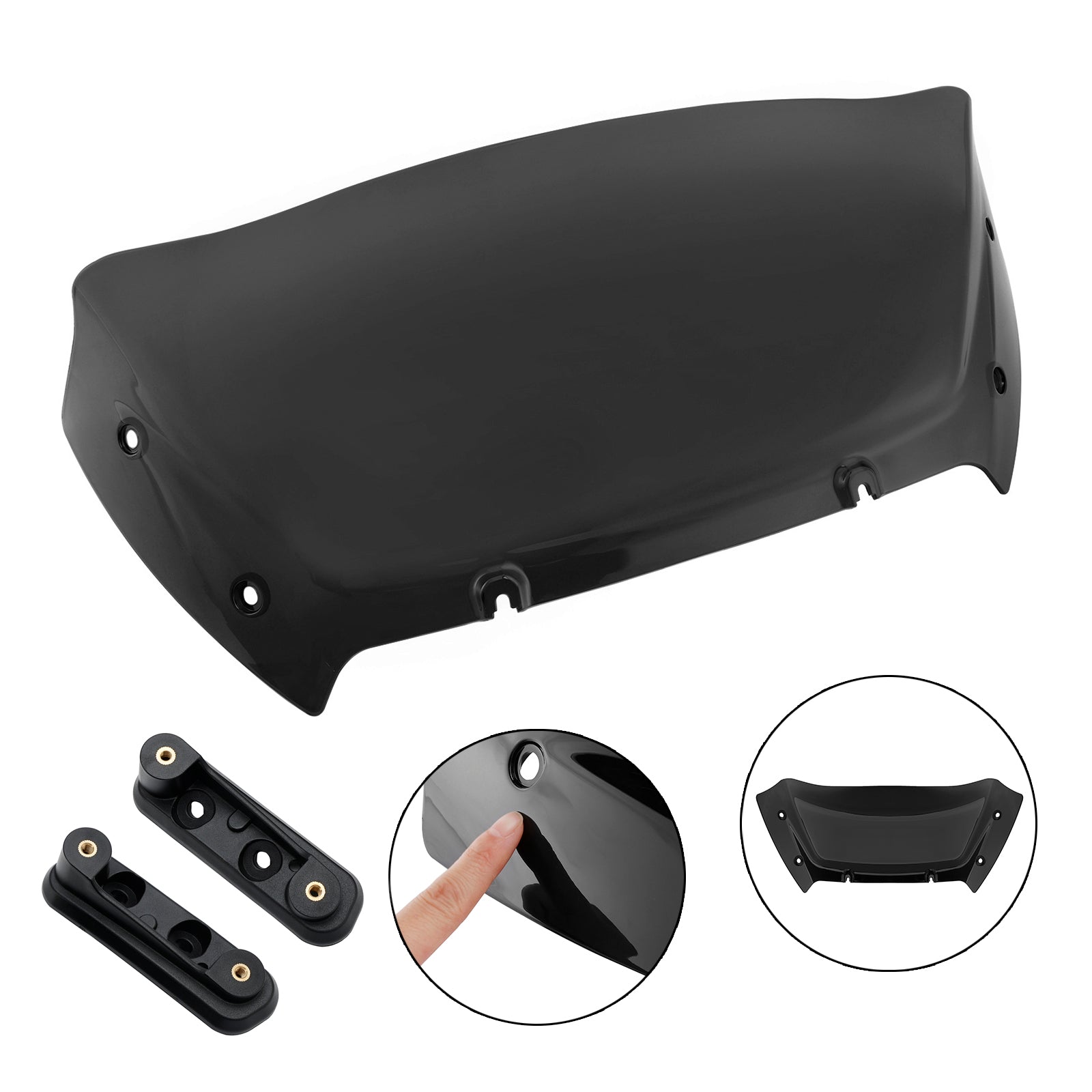 Touring Street Glide CVO 117 121 2023-2024 9" Windshield with Bracket