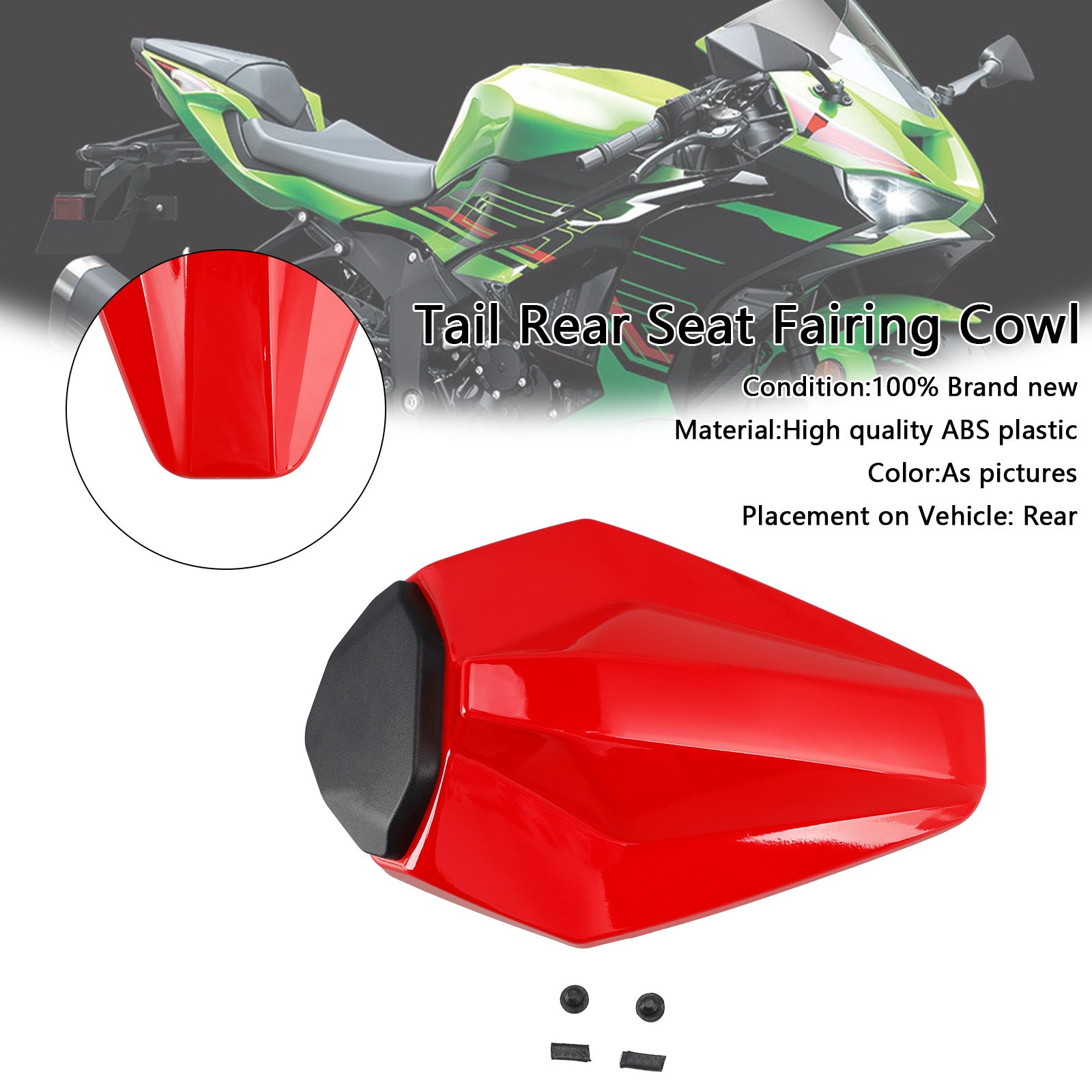 2019-2025 Kawasaki ZX6R ZX-6R Racing Tail Rear Seat Fairing Cowl