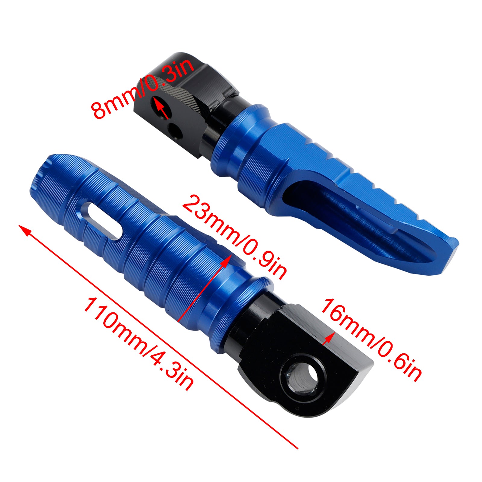 BMW 17-24 G310GS G310R & 23-24 G310RR Rear Footrests Foot Peg