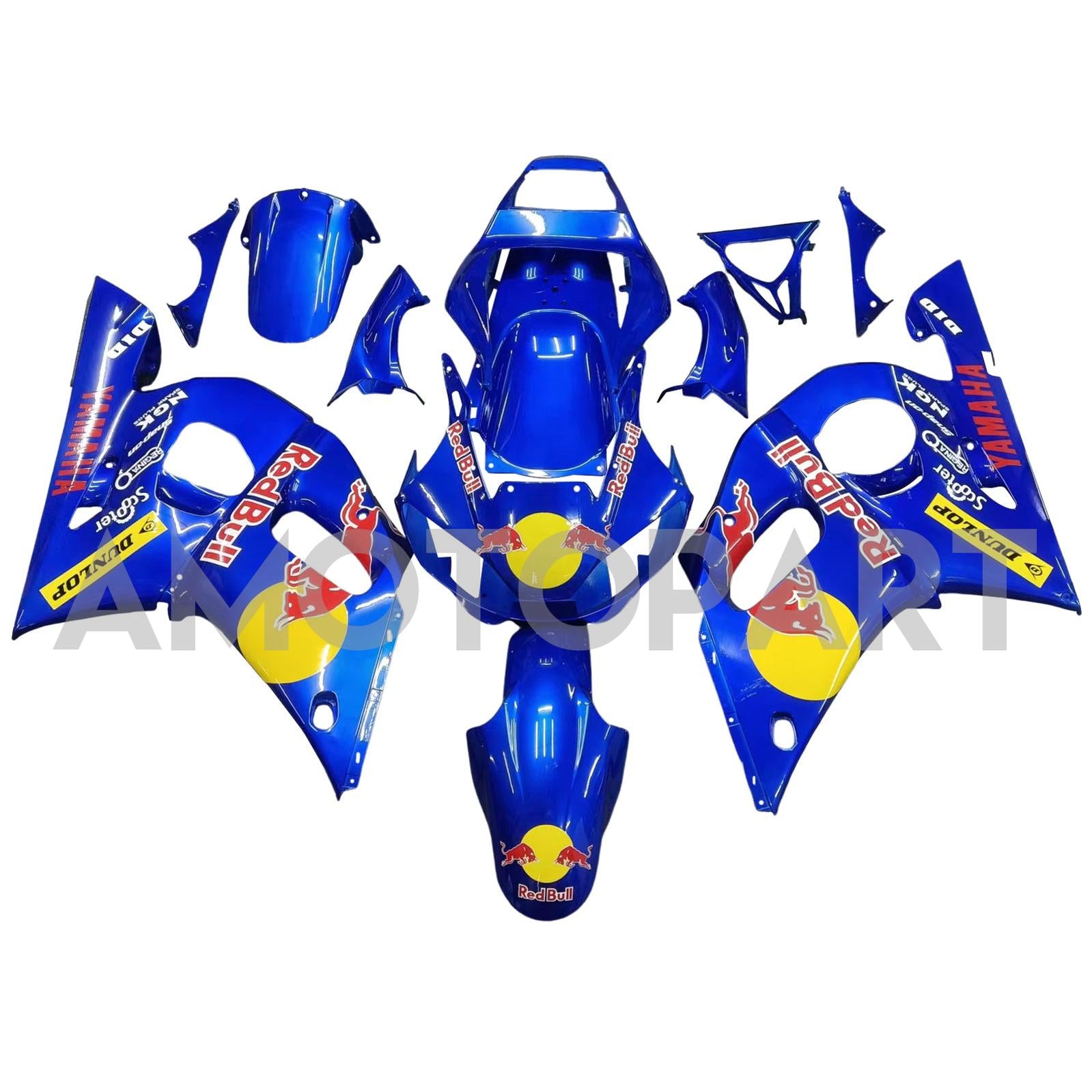 Amotopart 1998-2002 Yamaha YZF 600 R6 Blue Fairing Kit