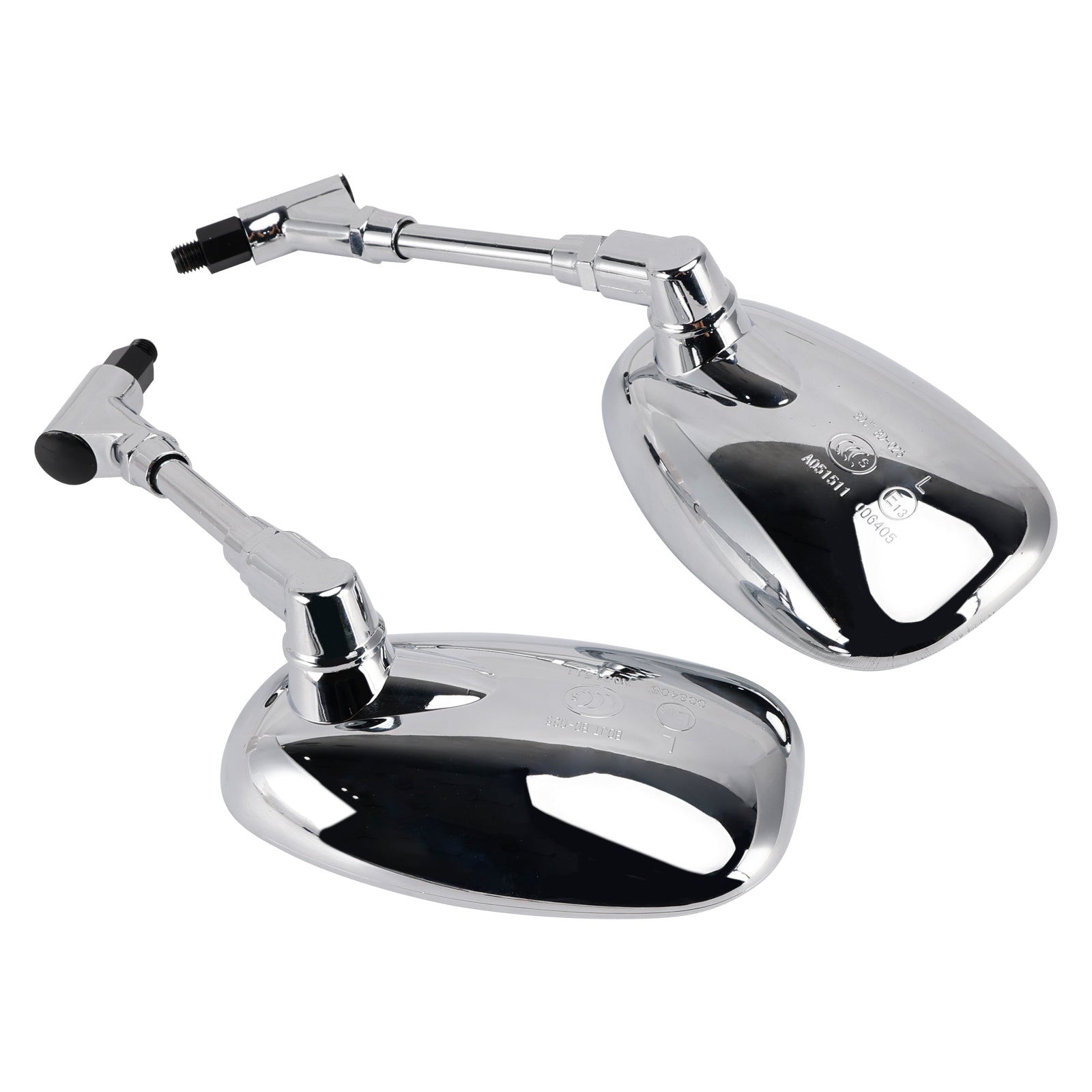 Honda VTX1300S 2003-2007 VTX1800C 2002-2006 Set of 2 Chrome Rearview Mirrors