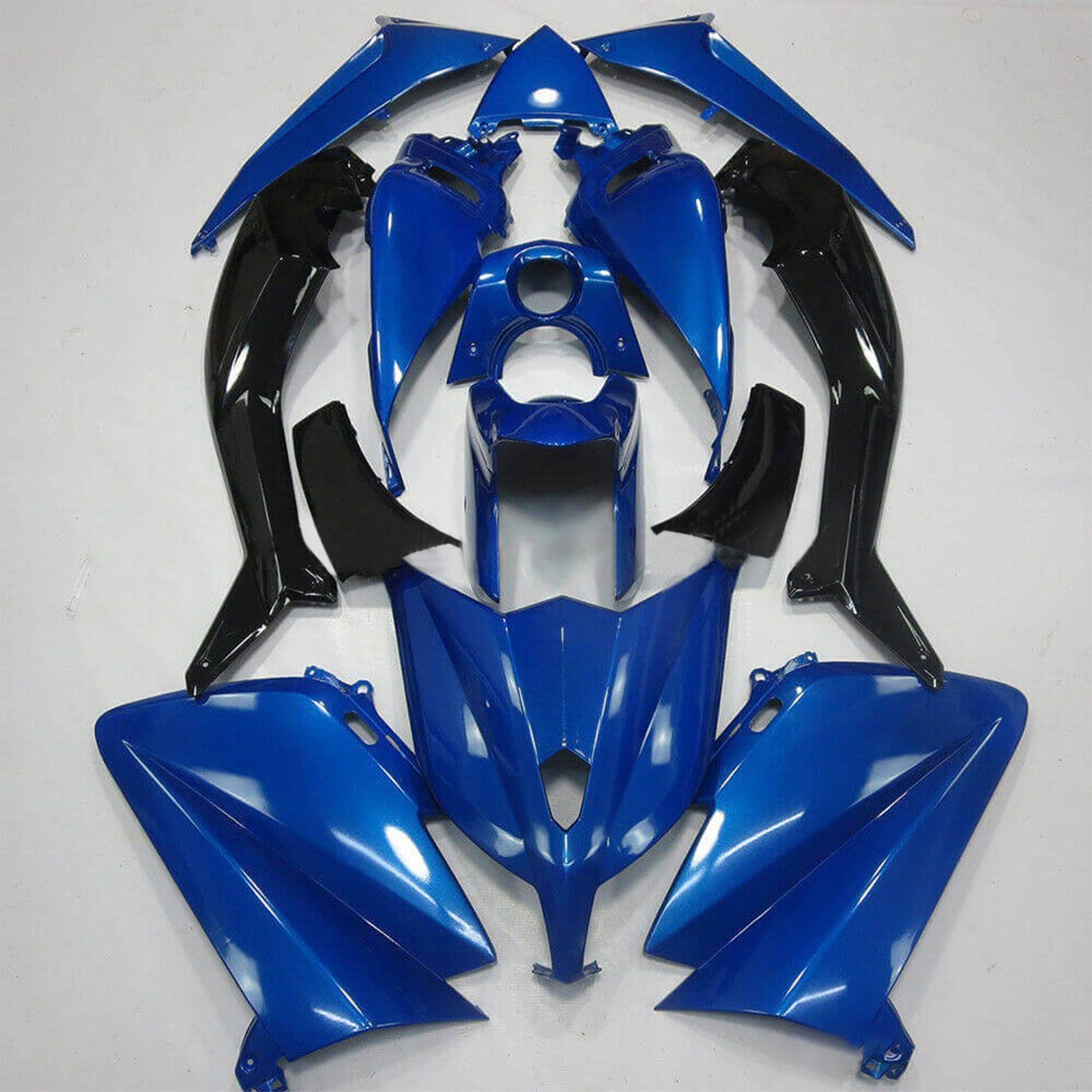 Amotopart 2012-2014 Yamaha T-Max TMAX530 Kit de carenado azul y negro