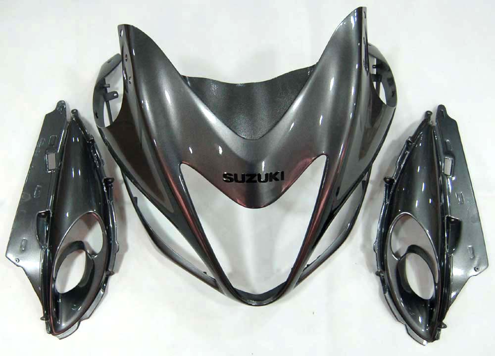 Amotopart 2008-2020 Kit carena Suzuki Hayabusa GSX1300R grigio e argento