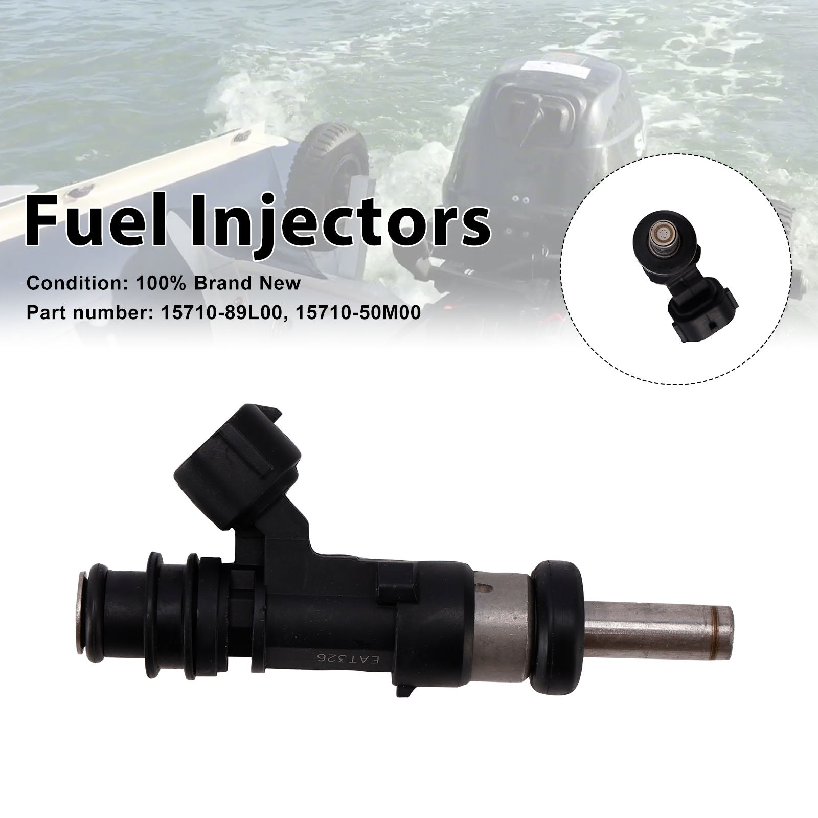 Inyectores de combustible fueraborda Suzuki 15HP 9.9HP 20HP 15710-89L00 15710-50M00