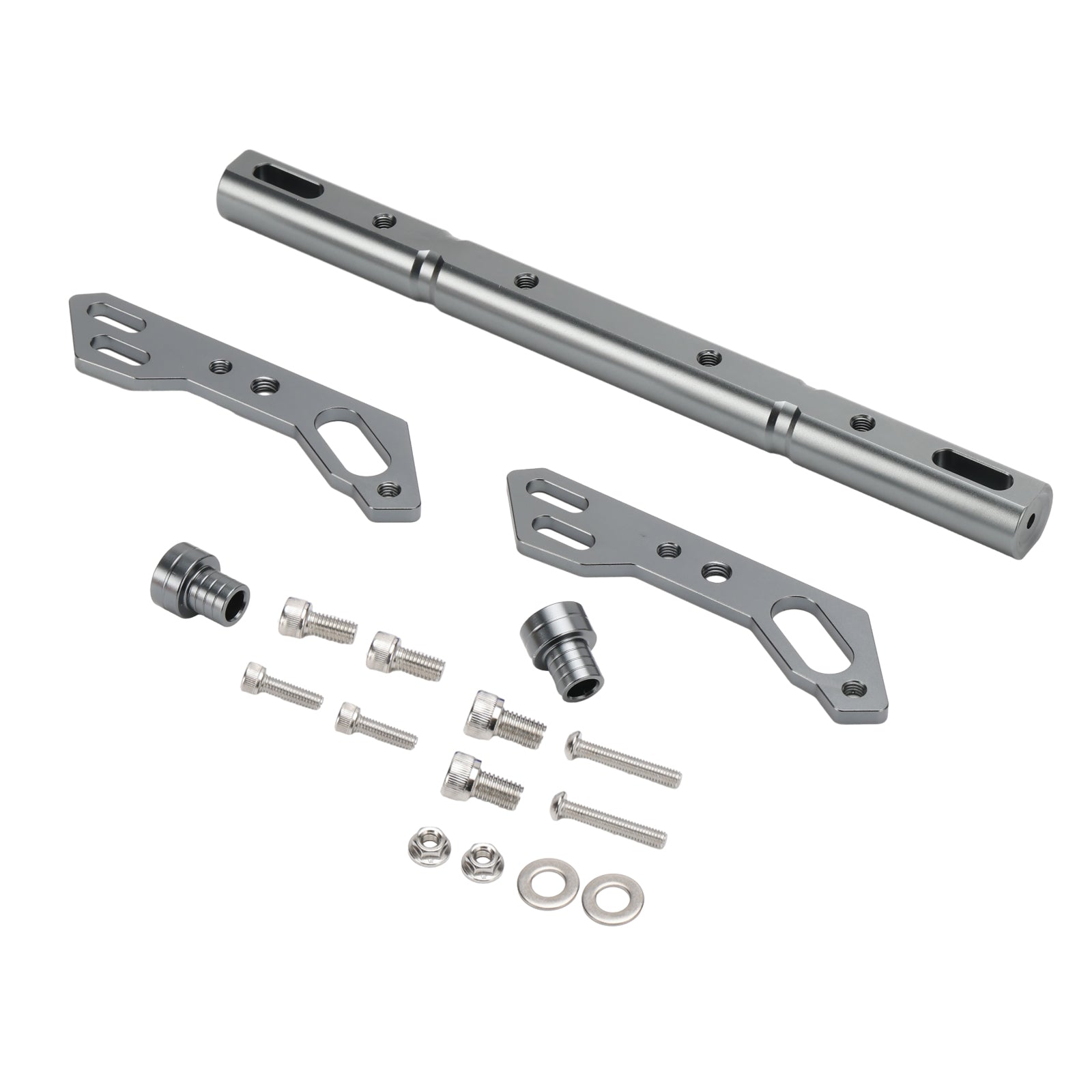 Cnc Cross Bar verstellbarer Lenker Balance Hebel Universal für Motorrad Silber