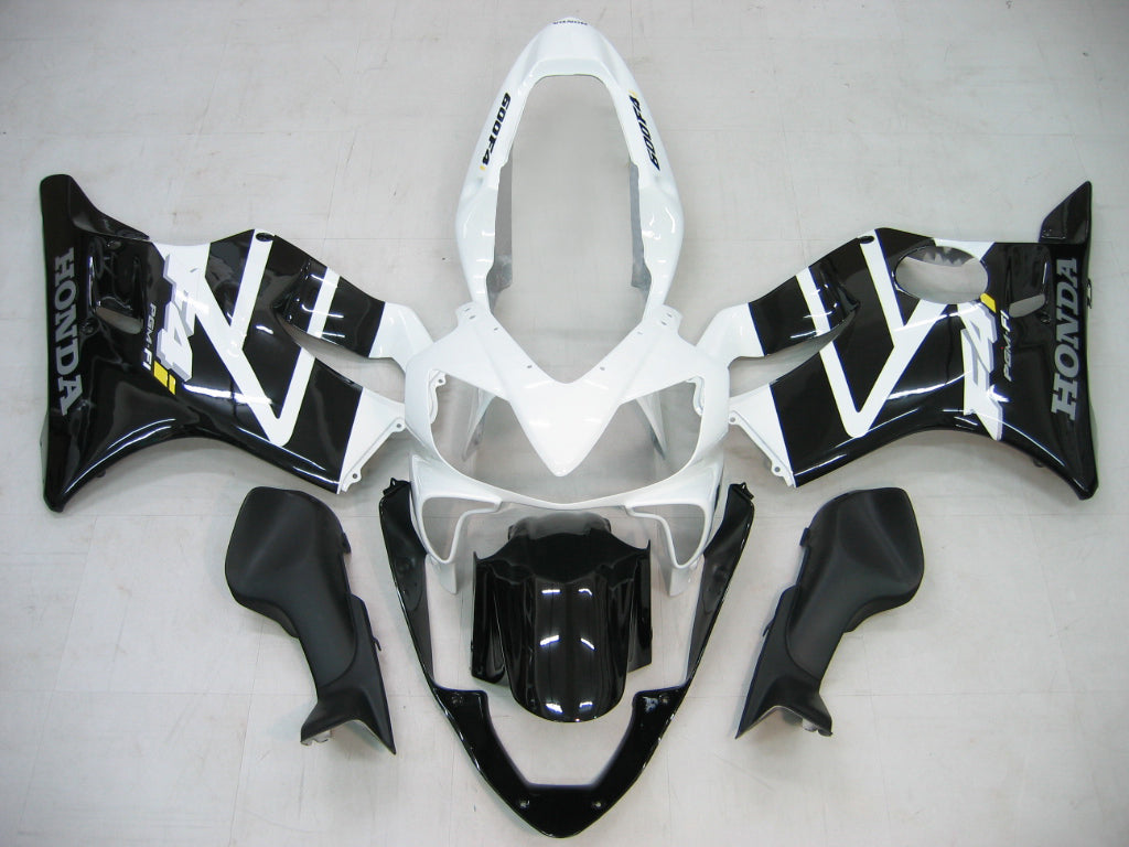Amotopart 2004-2007 Honda CBR600 F4i White&Black Fairing Kit