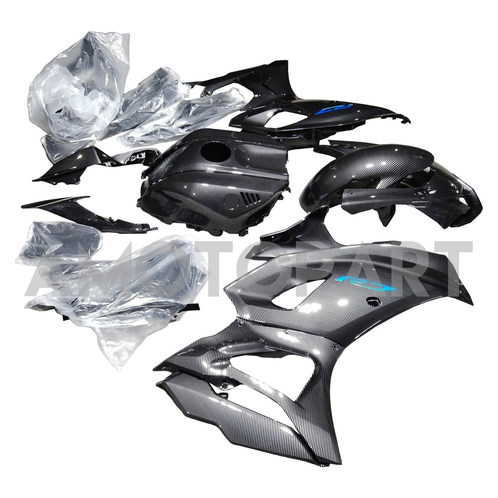 Amotopart 2021-2025 Yamaha YZF-R7 Black Fairing Kit