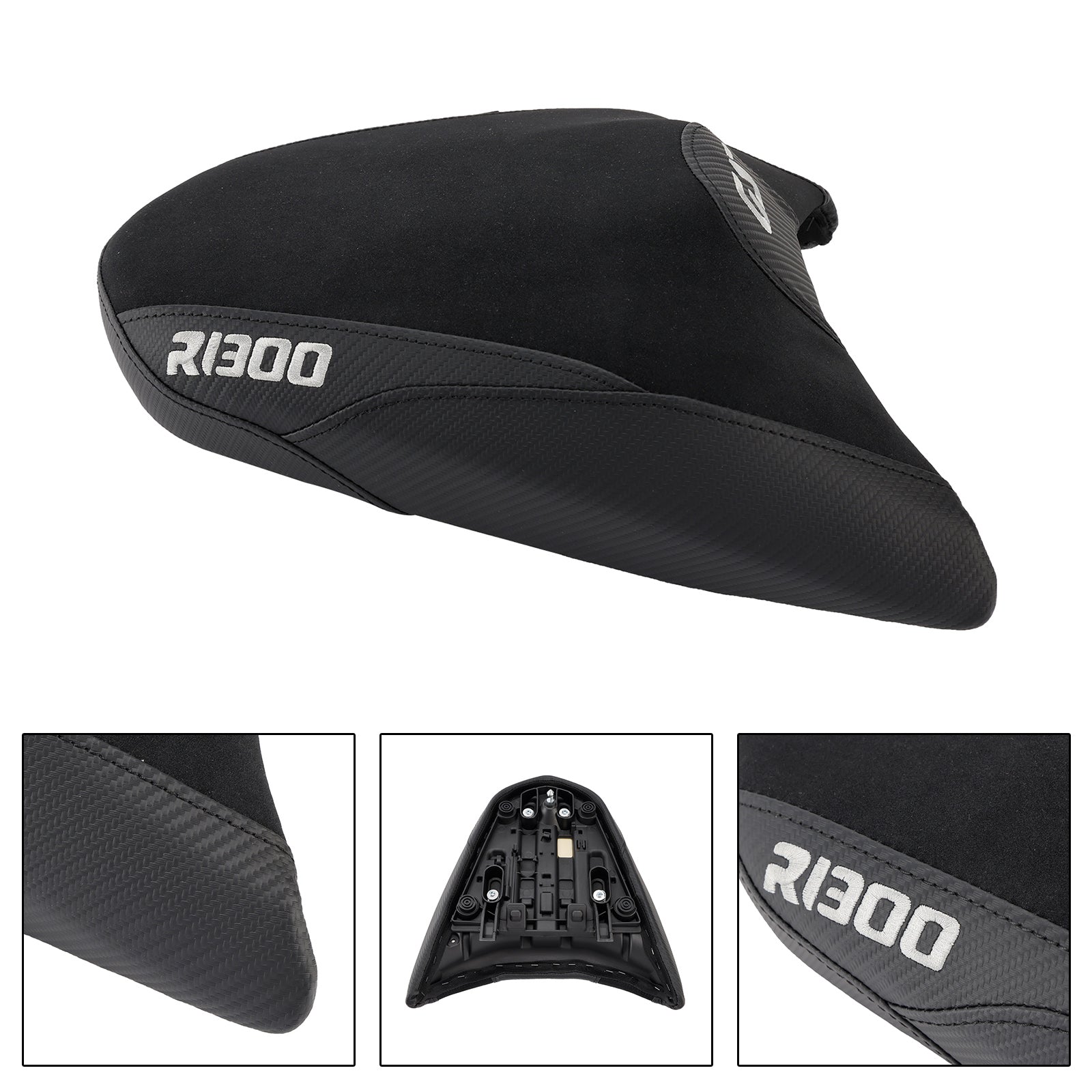 Bmw R1300Gs R 1300 Gs 24-25 White Rear Passenger Seat Pillion Saddle Flat Blue