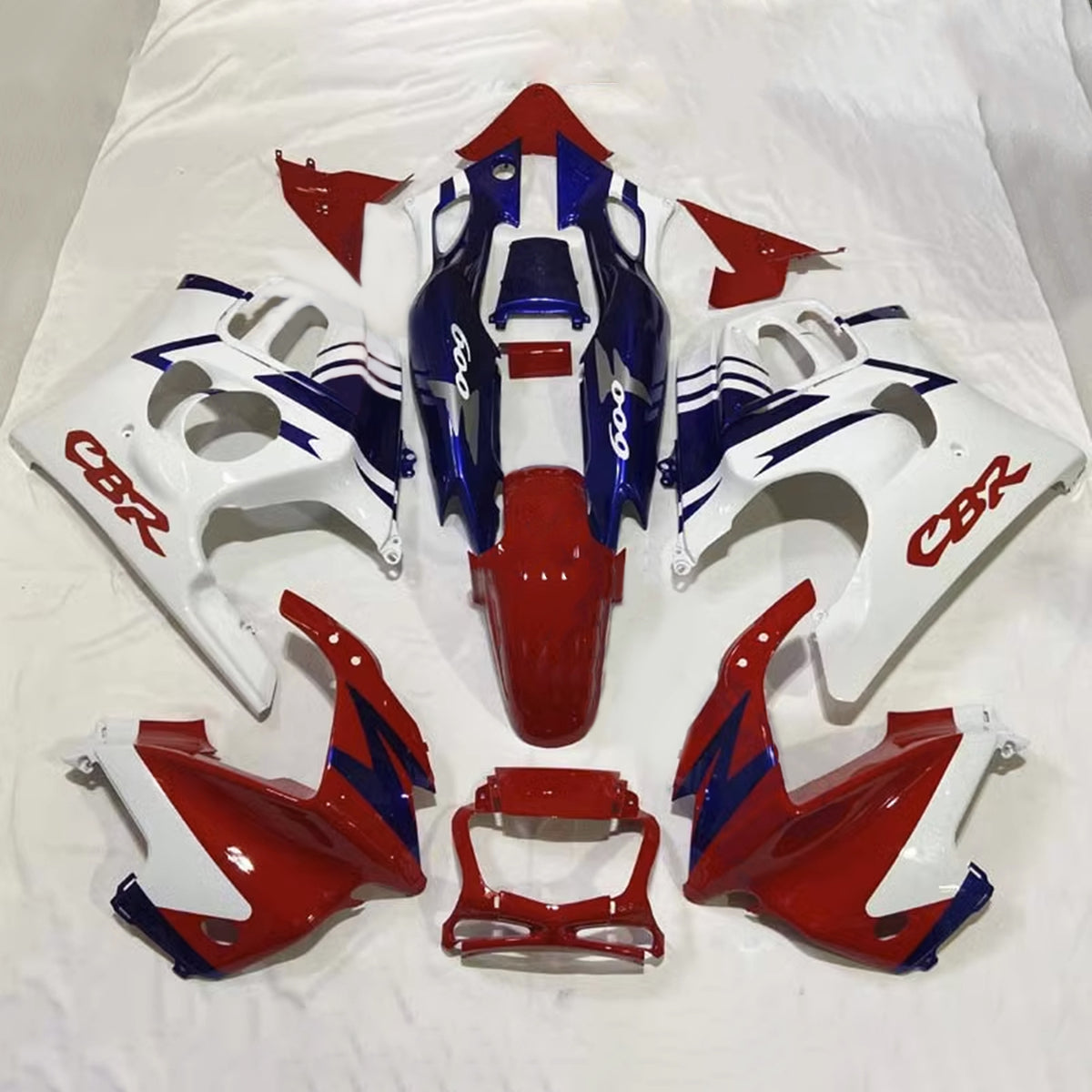 Amotopart 1997-1998 CBR600 F3 Honda Kit de carenado rojo y azul