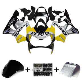 Kit carena Amotopart 2000-2001 Honda CBR929RR nero argento giallo