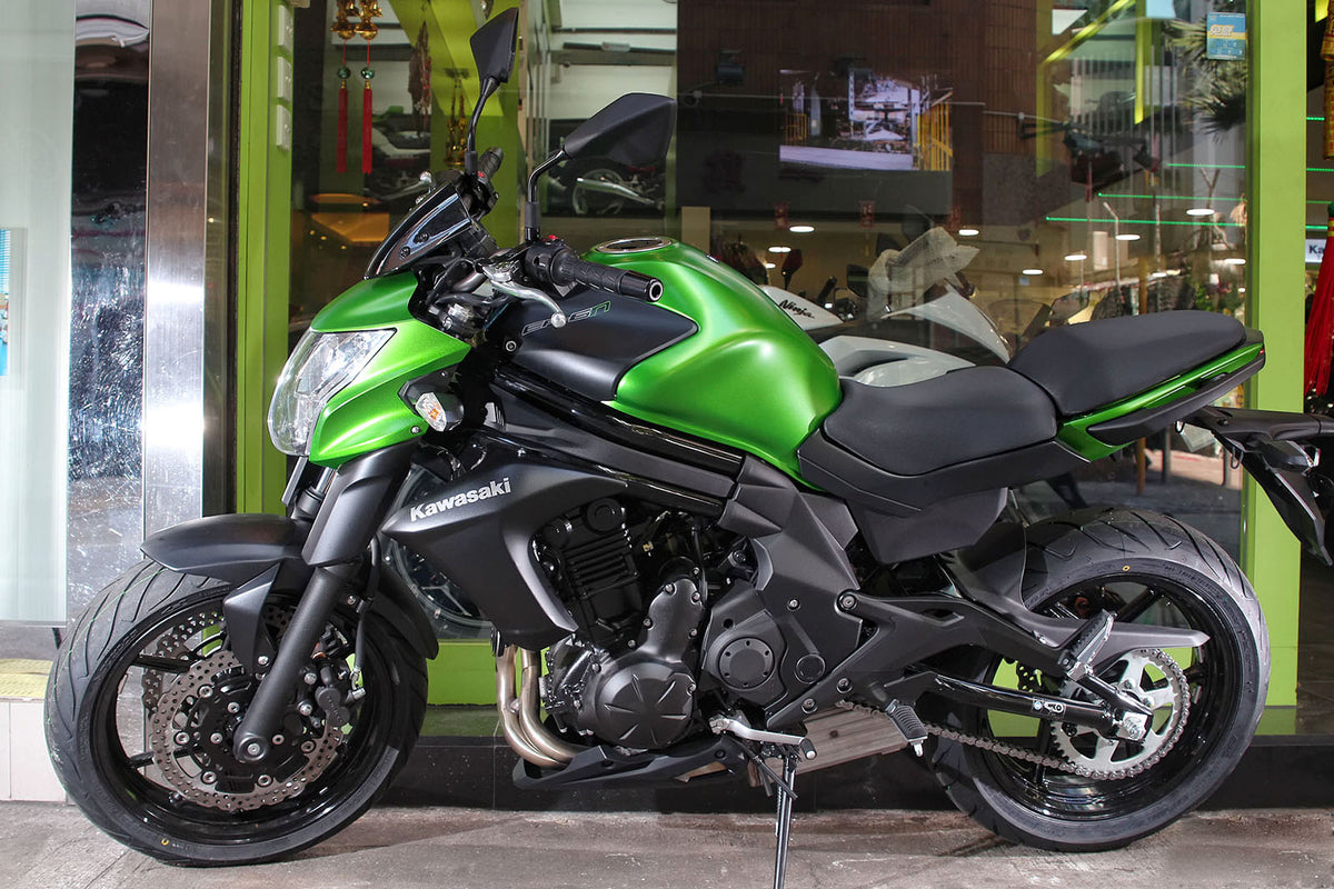 Amotopart 2012-2016 Kawasaki ER-6N Kit de carenado negro verde