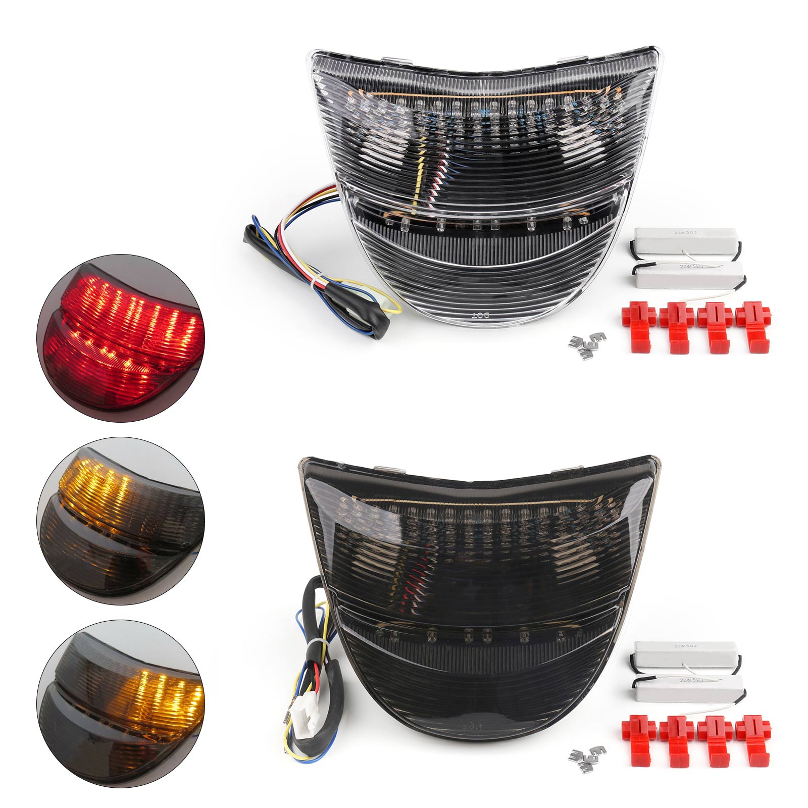 Honda CBR 954 2002-2003 Integrated LED TailLight Turn Signals Clear